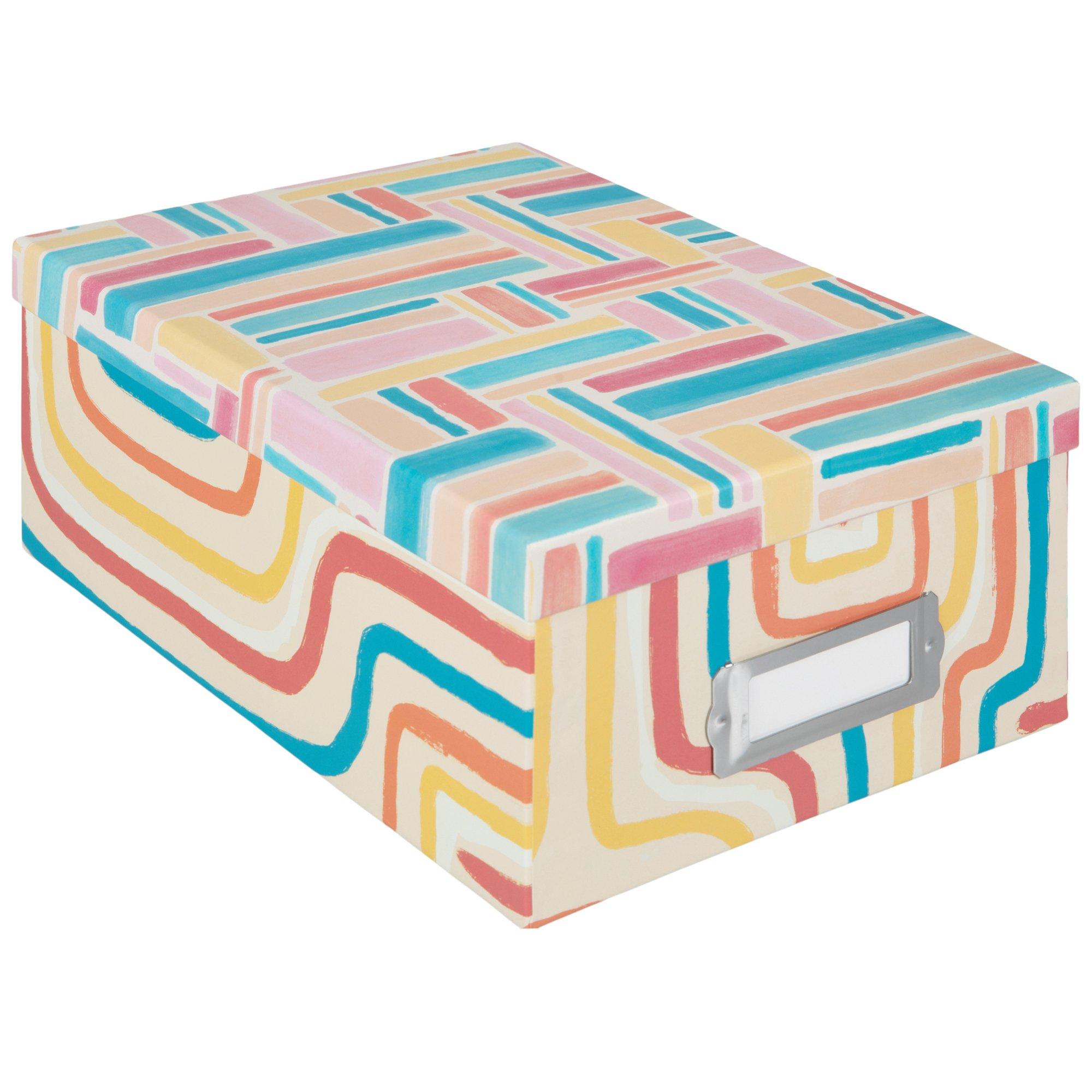 Pastel Lines Photo Storage Box Hobby Lobby 2259570