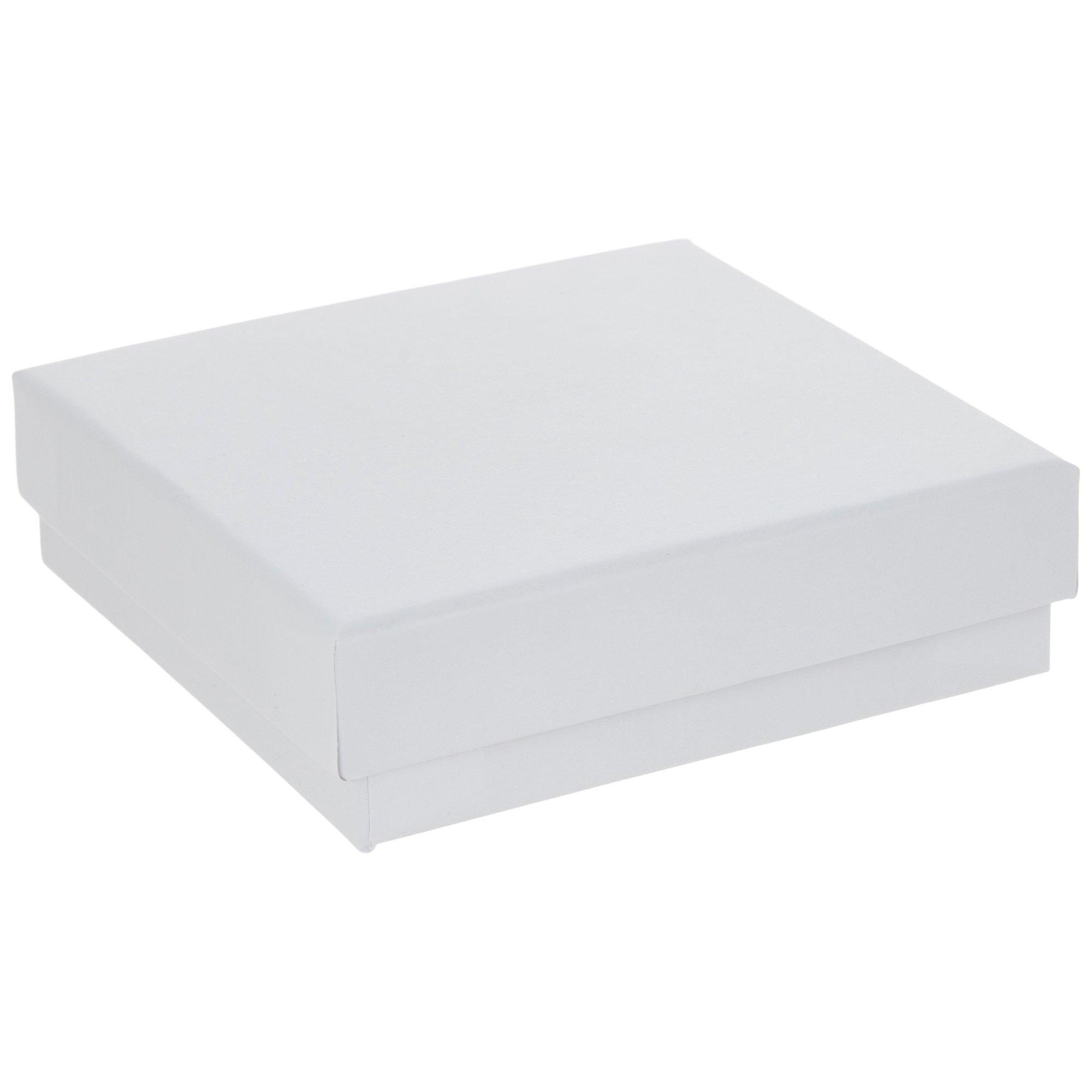 Medium White Jewelry Gift Box with Lid (5.63 x 7.13 x 1), Jampaper