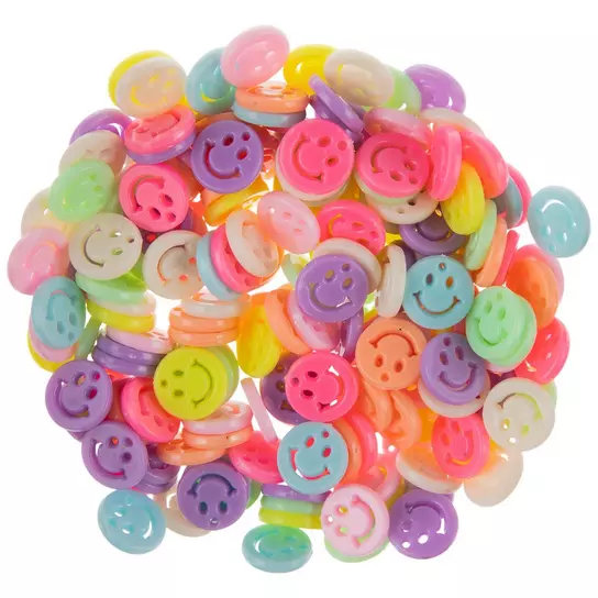 Neon Star Plastic Beads, Hobby Lobby