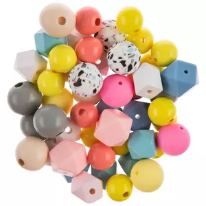 Xzyden xzyden silicone beads, 84pcs easter beads, 12mm silicone