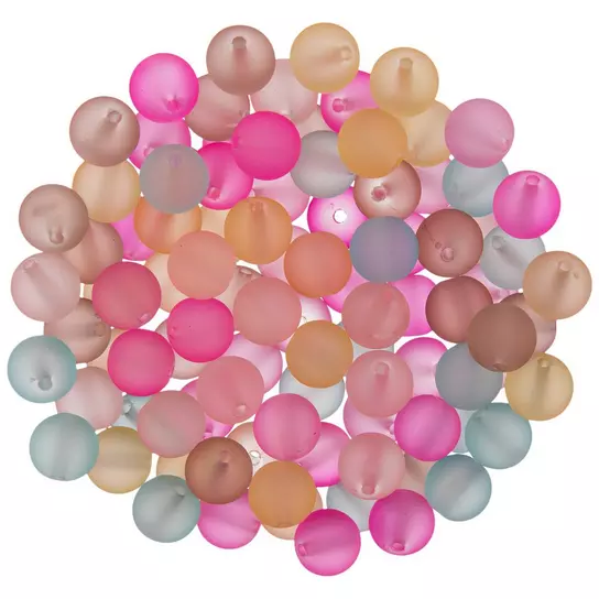 Assorted Round Plastic Beads, Hobby Lobby
