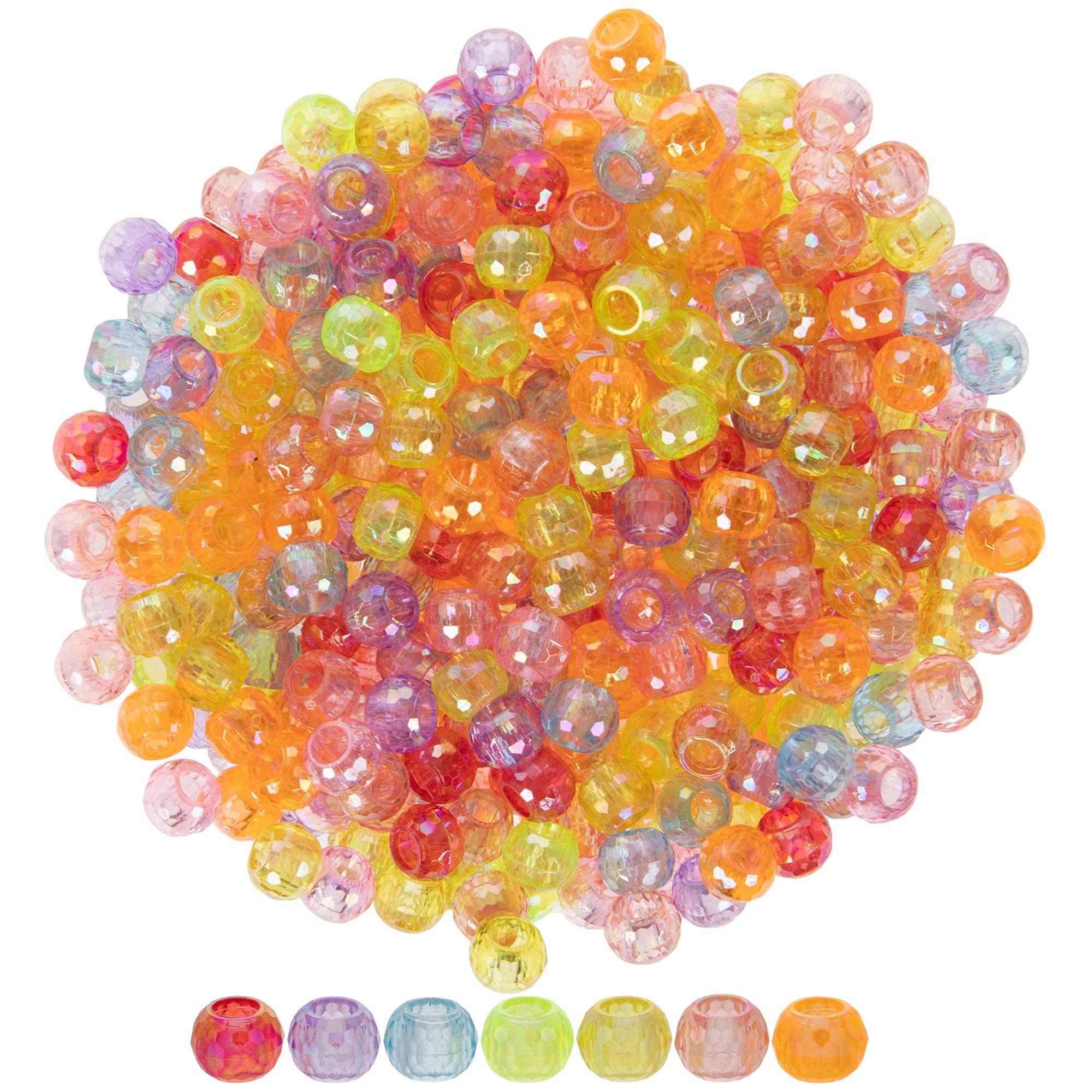 The Beadery Pony Beads 6mmX9mm 900/Pkg-Neon Multicolor, 1 count - Kroger