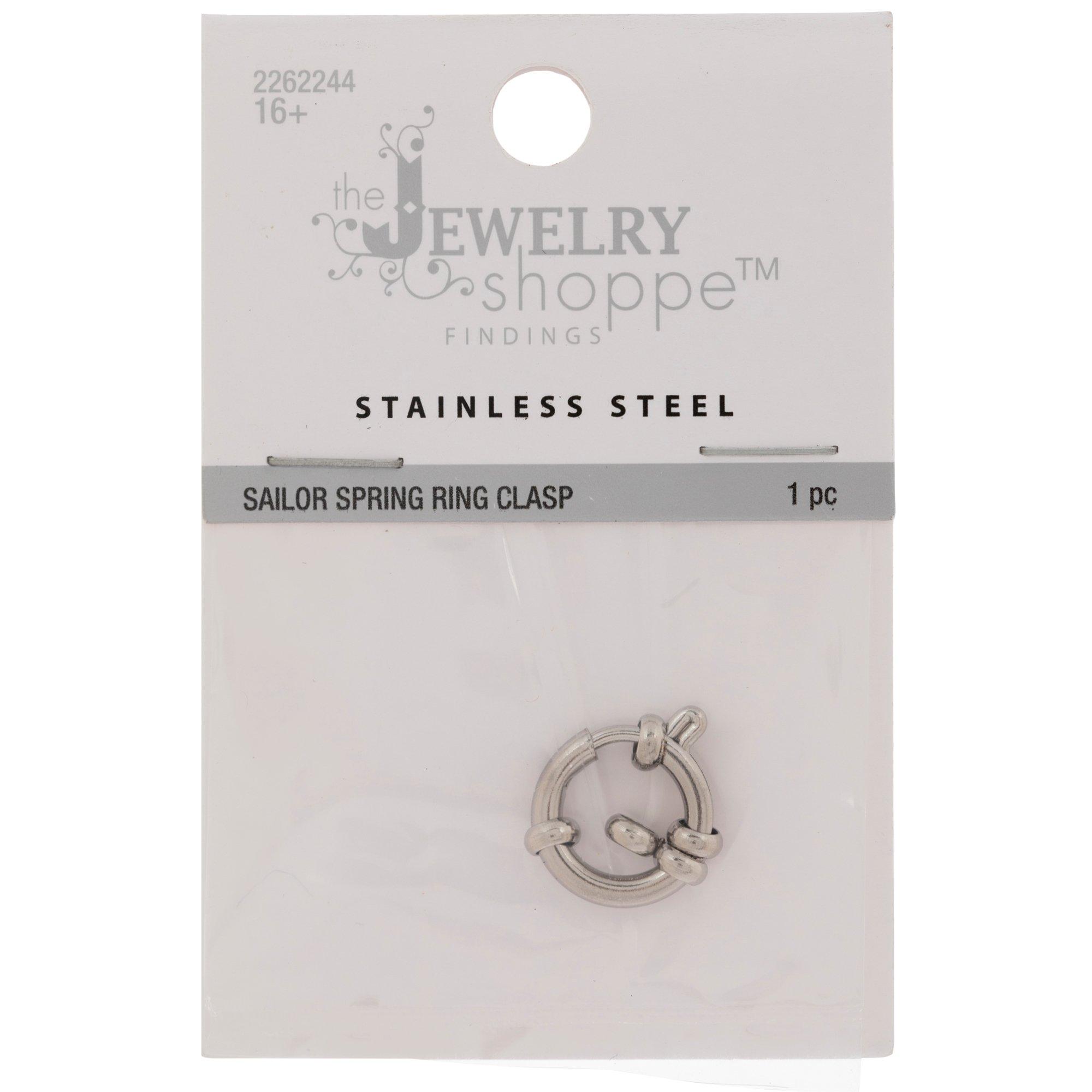 5 Pcs Stainless Steel Spring Ring Clasp for Jewelry Making Necklace,pendant  Clasp,connector Supplies, Spring Ring Clasp7014-76 