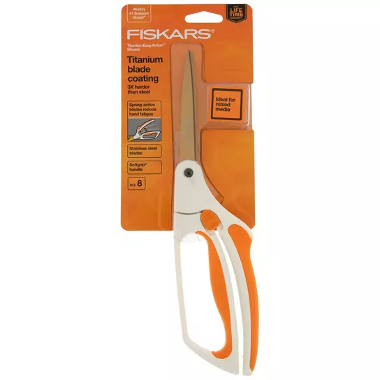 Fiskars PowerArc Easy Action 10 In. Stainless Steel Scissors