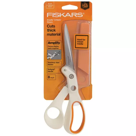 Fiskars Mixed Media 8” Scissors - Gray