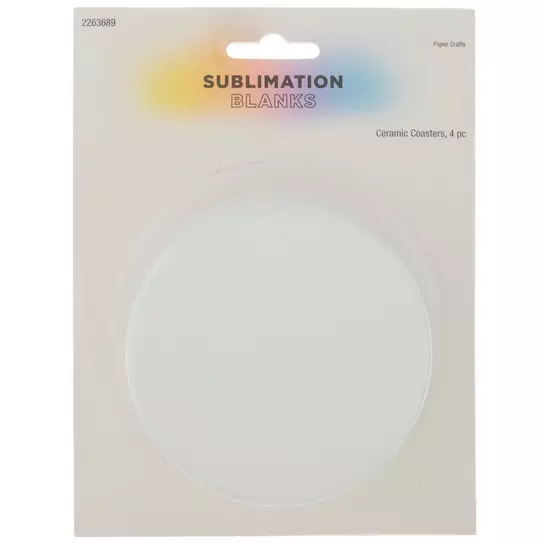 Blank Sublimation Ceramic Coaster - Round