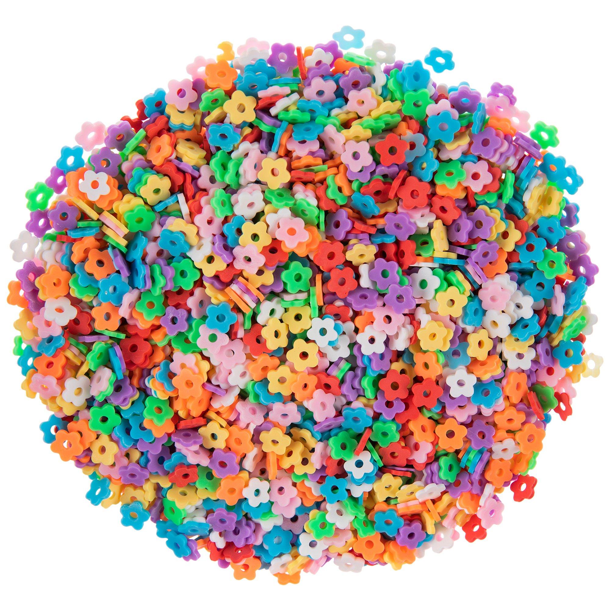 8 31mm Mixed Color Plastic Flower Beads by Smileyboy in Blue | Michaels