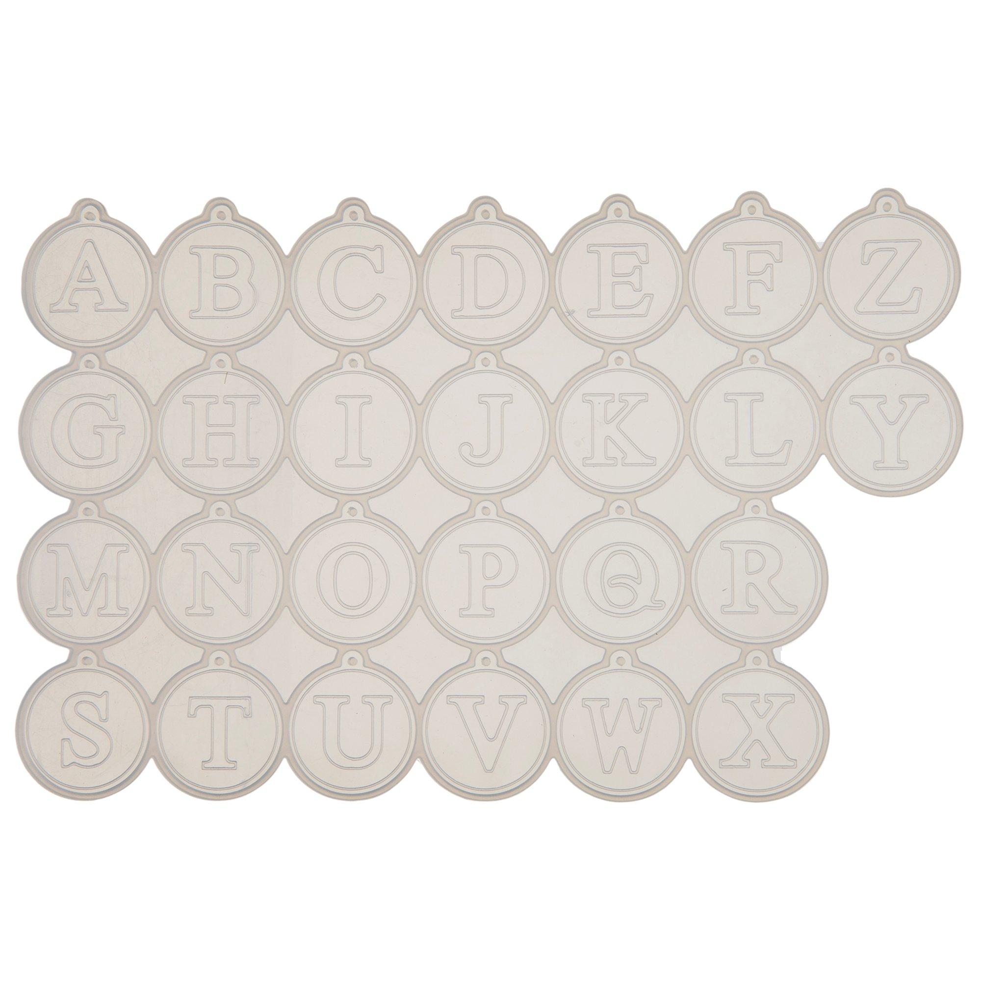 Round Alpha Charm Silicone Mold Hobby Lobby 2265403