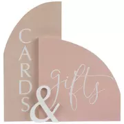 Pink Cards & Gifts Arched Wood Sign