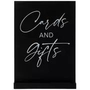 Black Cards & Gifts Wood Sign