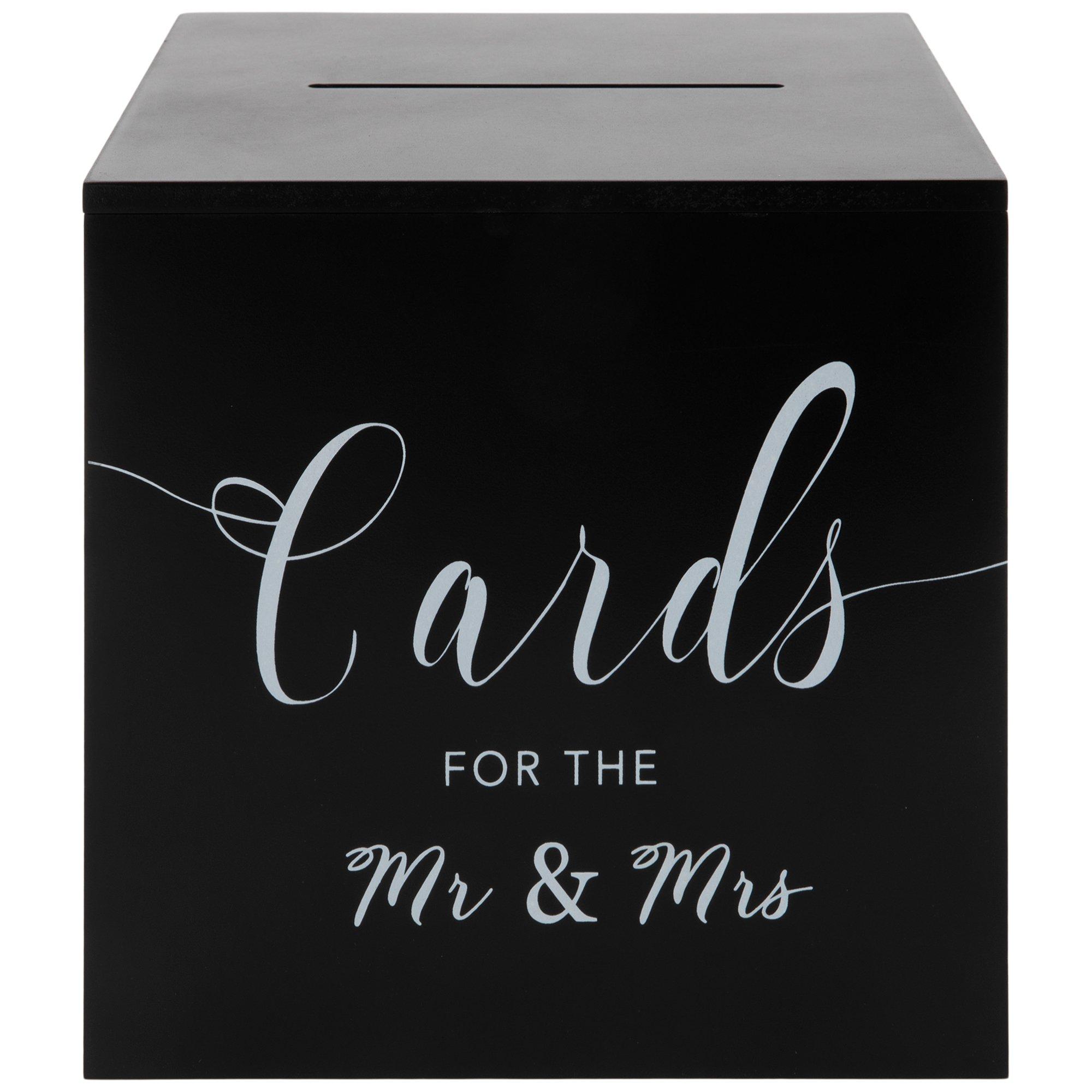 Black Wedding Card Wood Box, Hobby Lobby