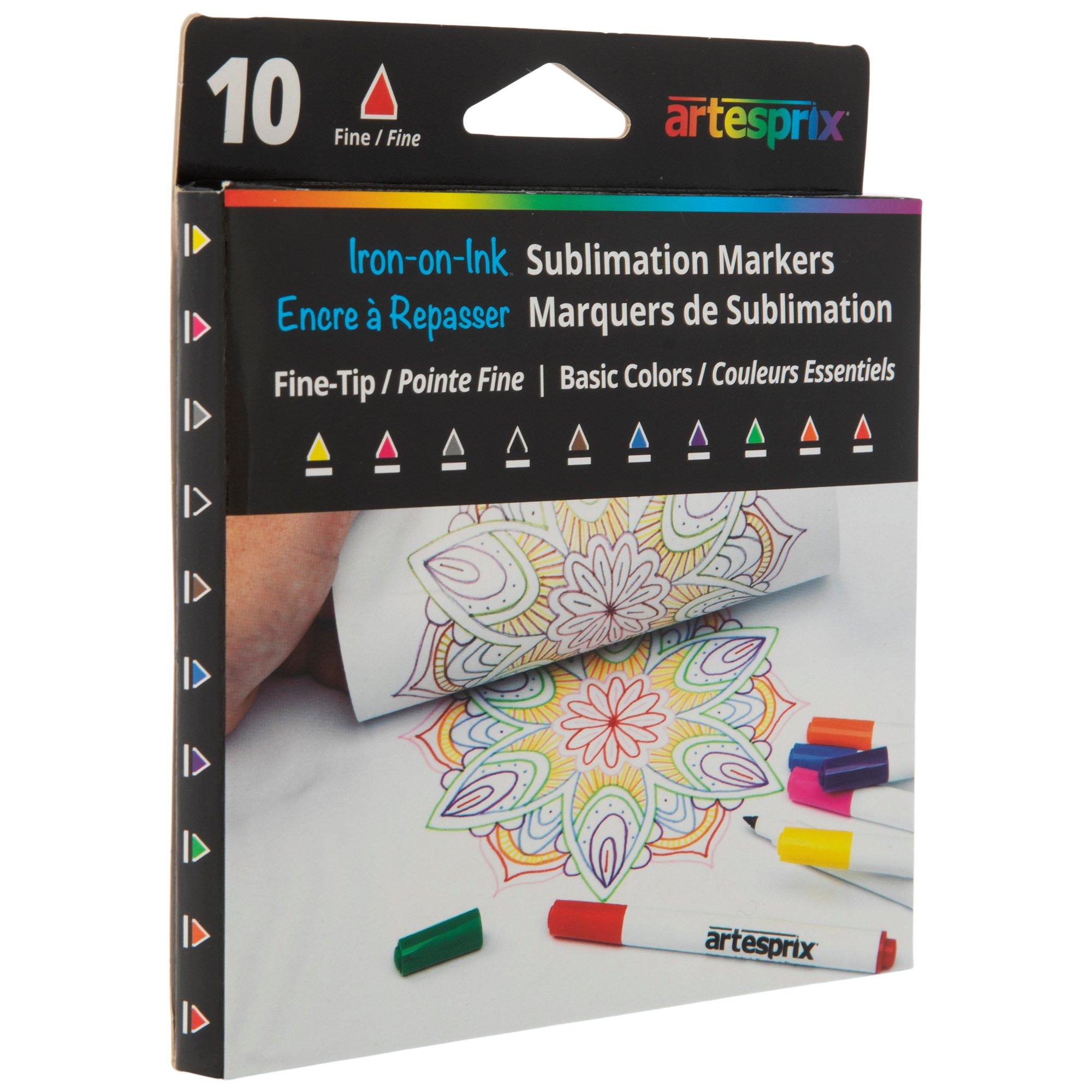 Basic Artesprix Sublimation Markers - 10 Piece Set, Hobby Lobby