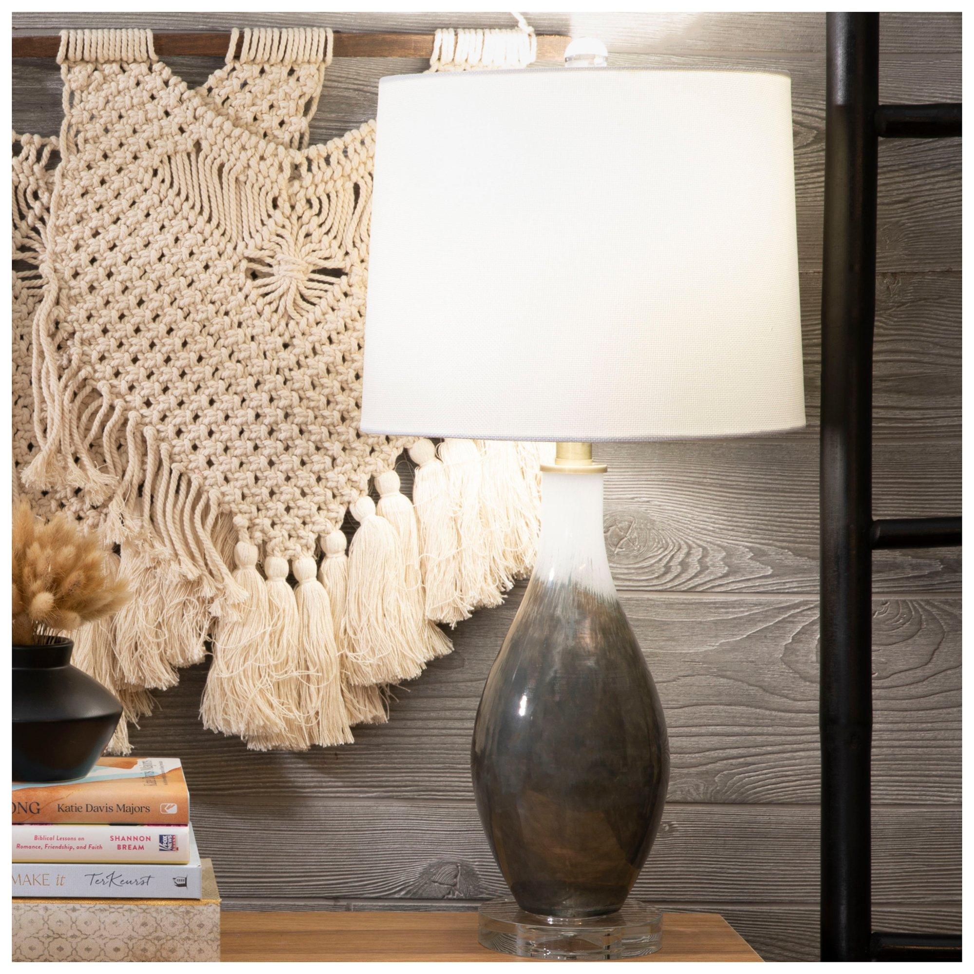 Silver & White Metal Lamp Hobby Lobby 2267201