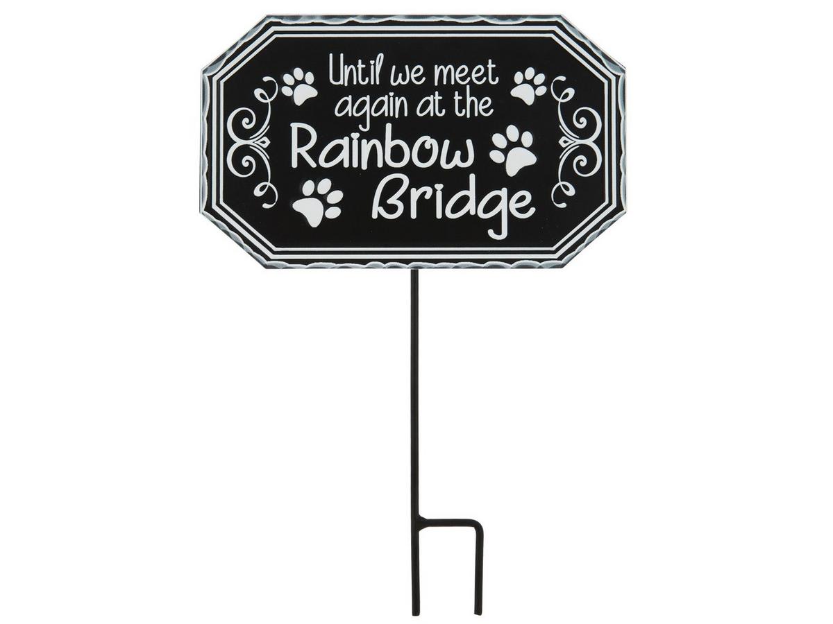 犬 虹の橋 アイアンメモリアルプレート Rainbow Bridge Pet Memorial Metal Garden Stake | Hobby Lobby | 2267649