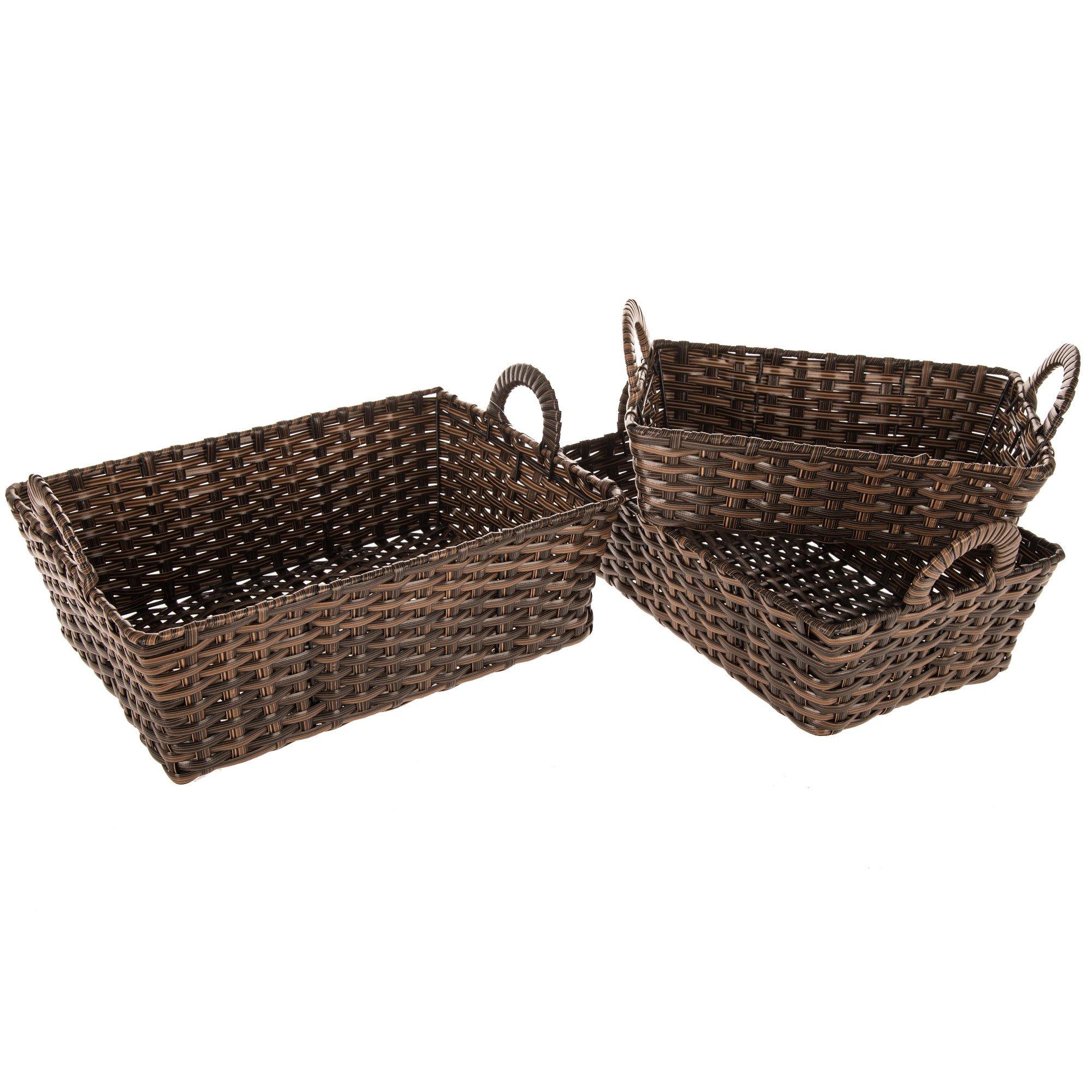 Brown Wicker Basket Set Hobby Lobby 226787