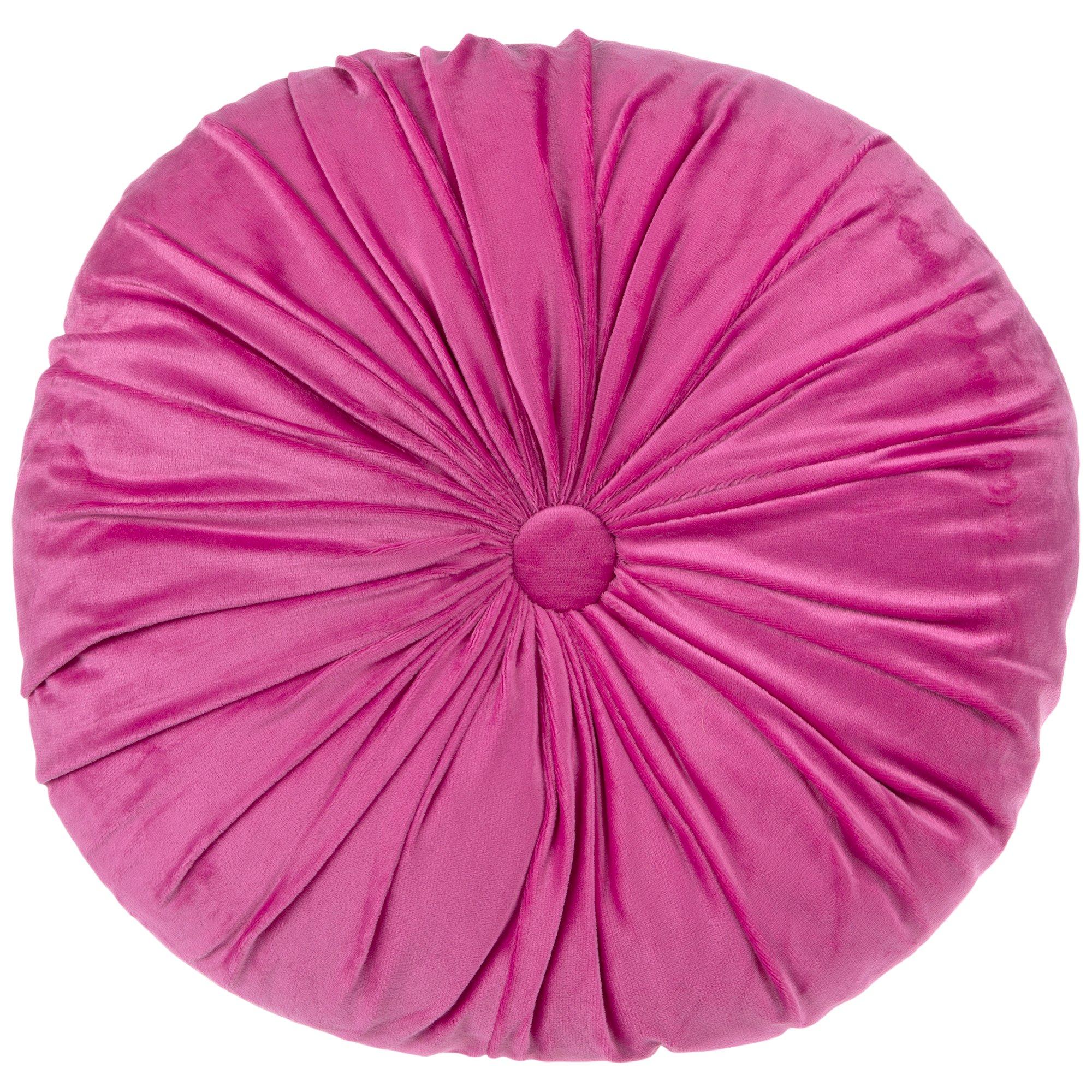 Round Pleated Velvet Pillow Hobby Lobby 2269033