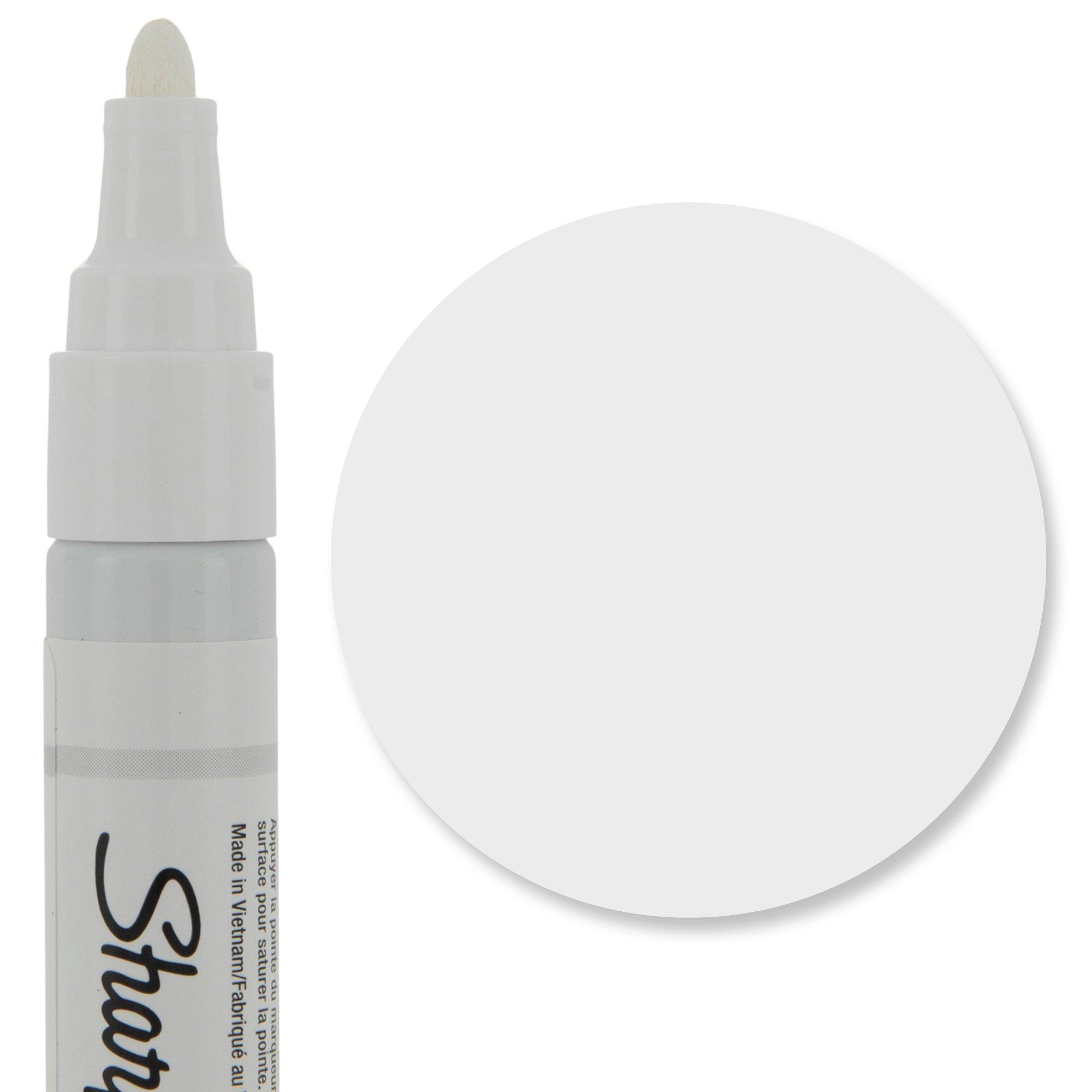 Sharpie, Medium Point, White Ink, Pack of 3 Oilased Paint Marker