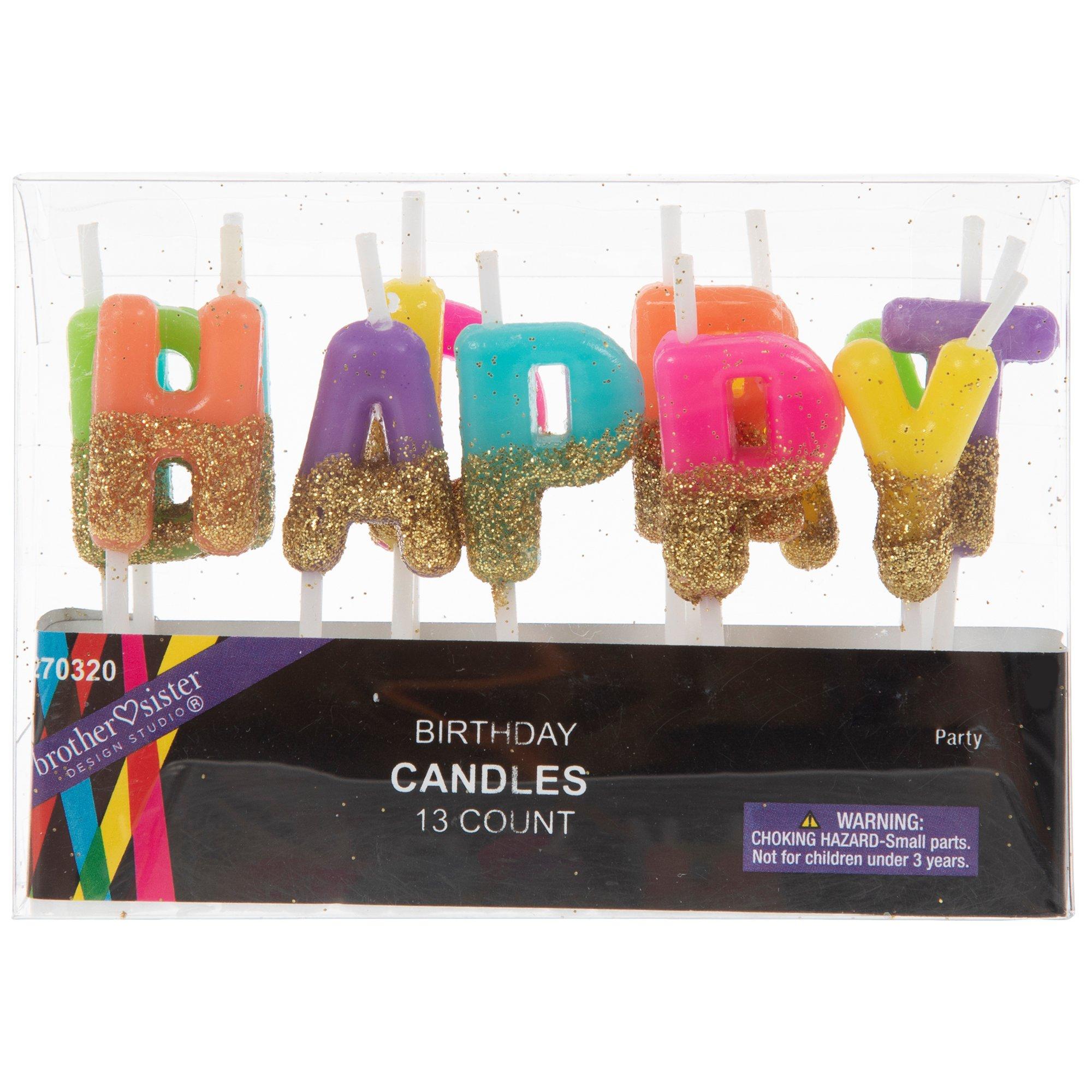 Happy Birthday Yard Sign - 12x15 Inch Double-Sided Cardstock Sign With 24" Stake For Outdoor Parties