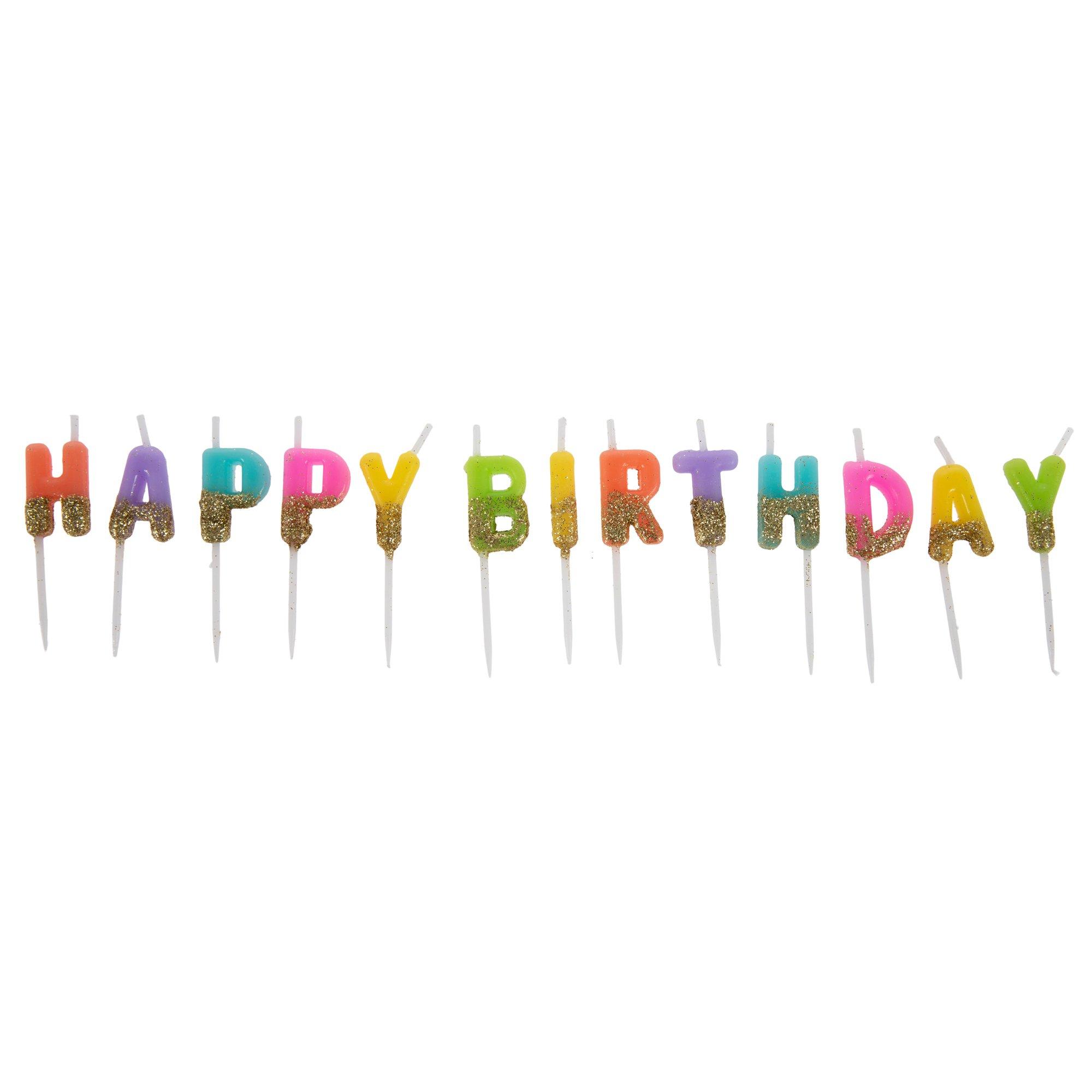 Happy Birthday Glitter Candles Hobby Lobby 2270320