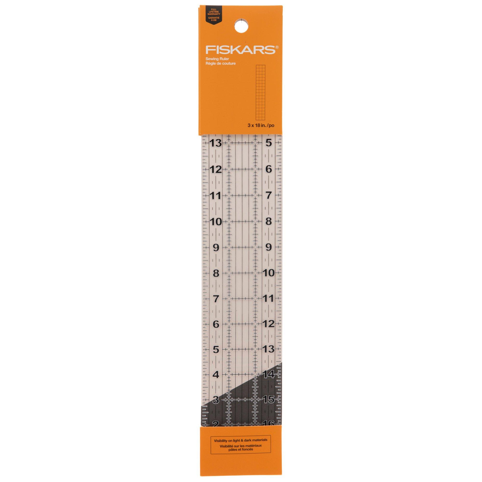 Fiskars Sewing Ruler – 3” x 18”