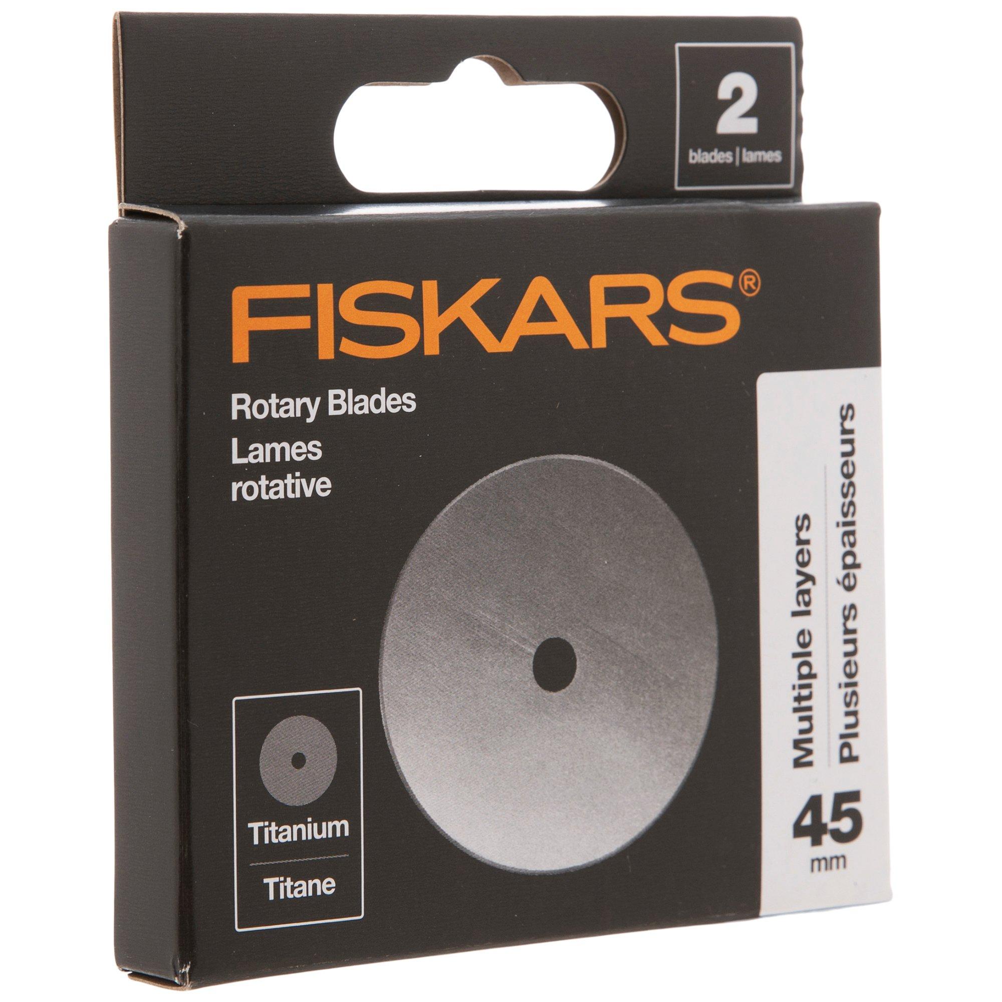 Fiskars Titanium Rotary Blades 45mm 2/Pkg