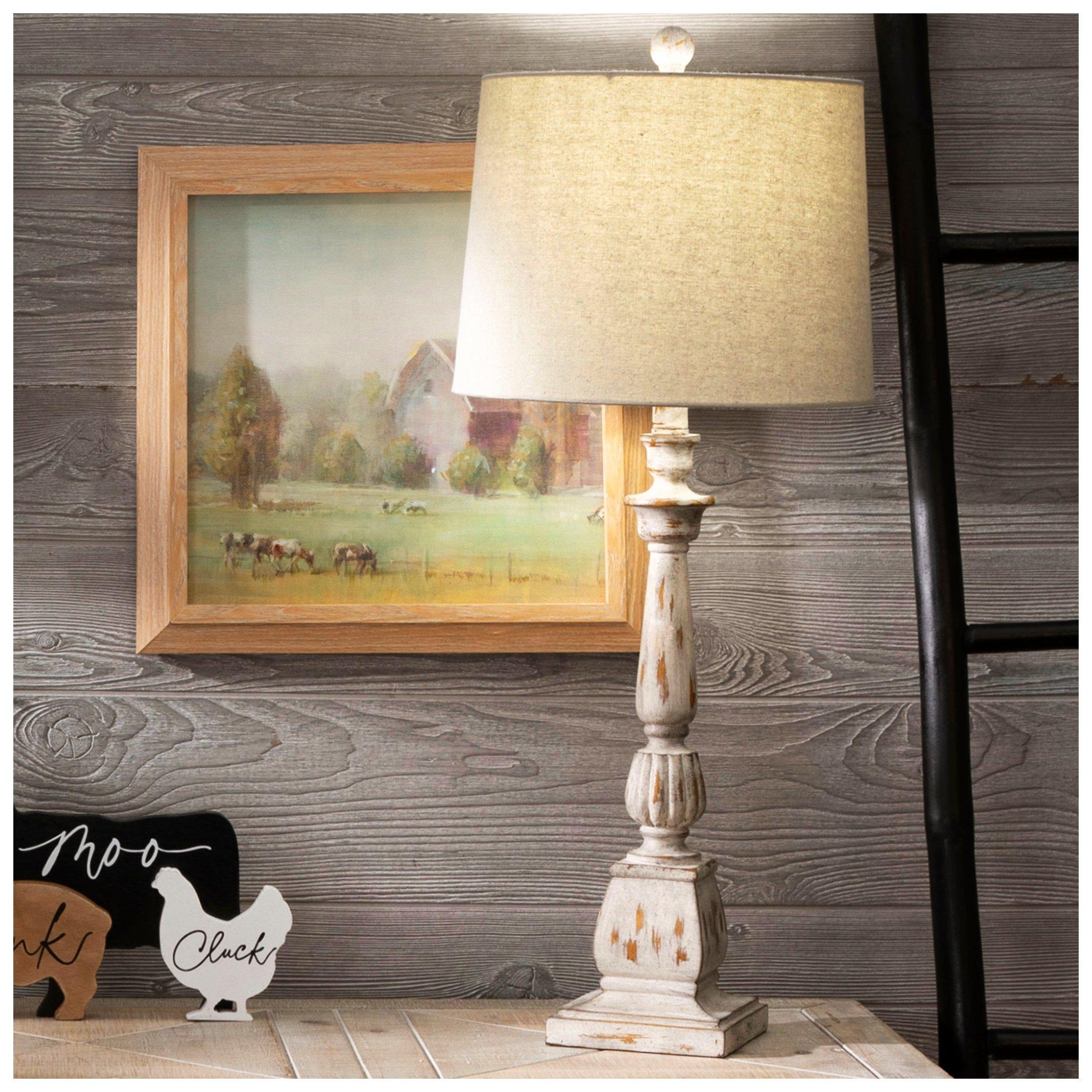 Distressed Gray Baluster Lamp Hobby Lobby 2270783