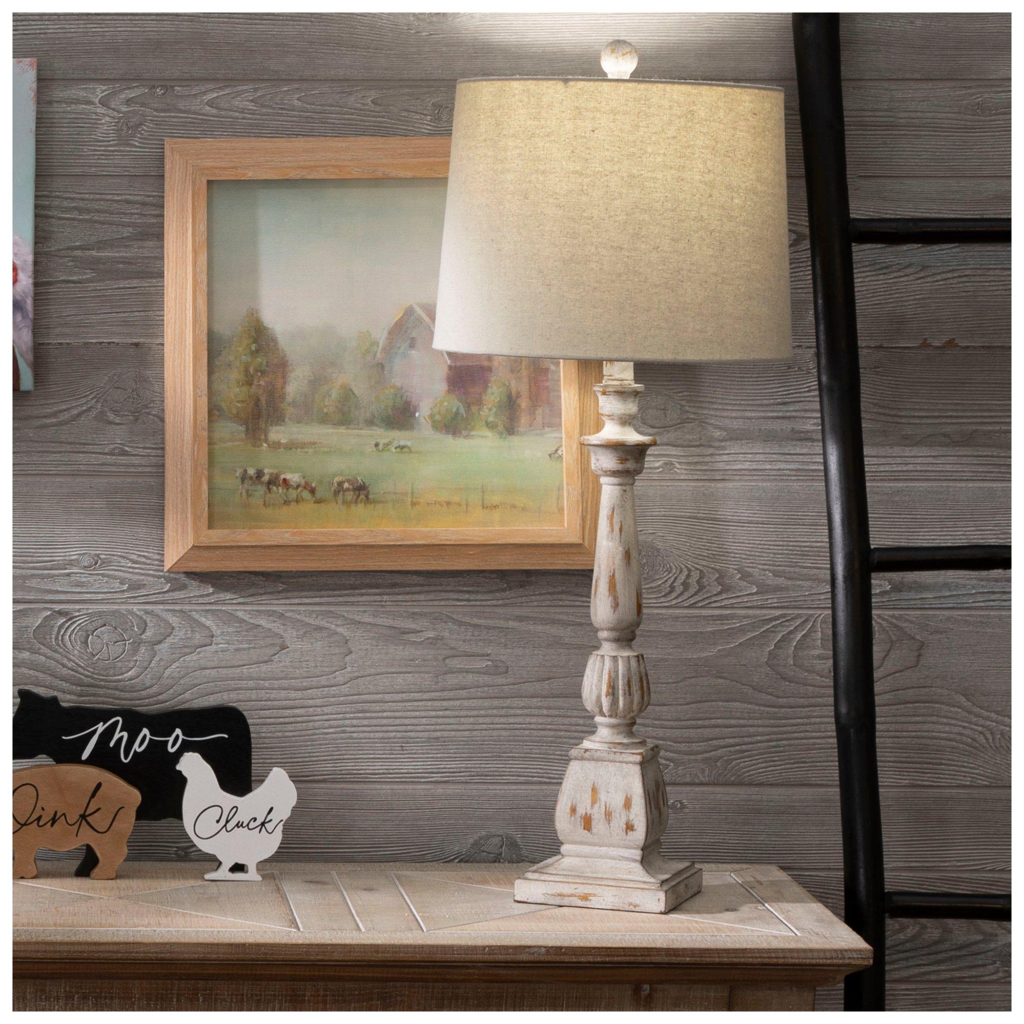 Distressed Gray Baluster Lamp Hobby Lobby 2270783