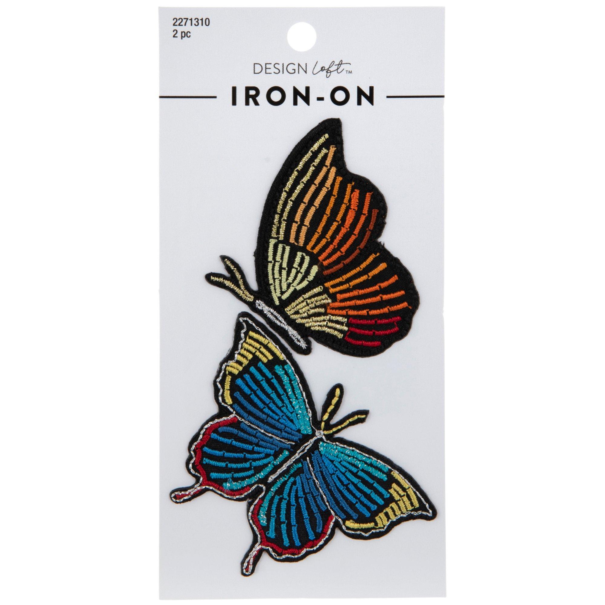 Butterfly & Flower Iron-On Patches