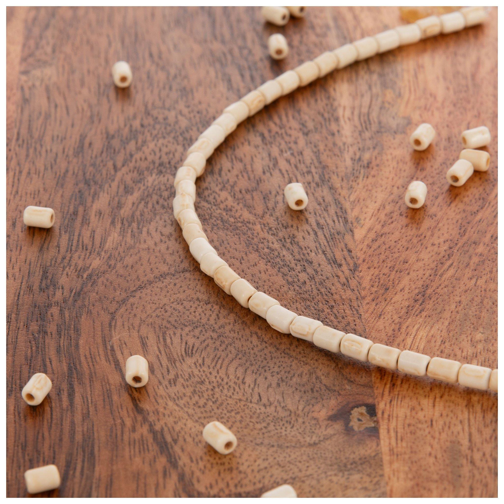 Beige Dyed Tube Bead Strand Hobby Lobby 2272144