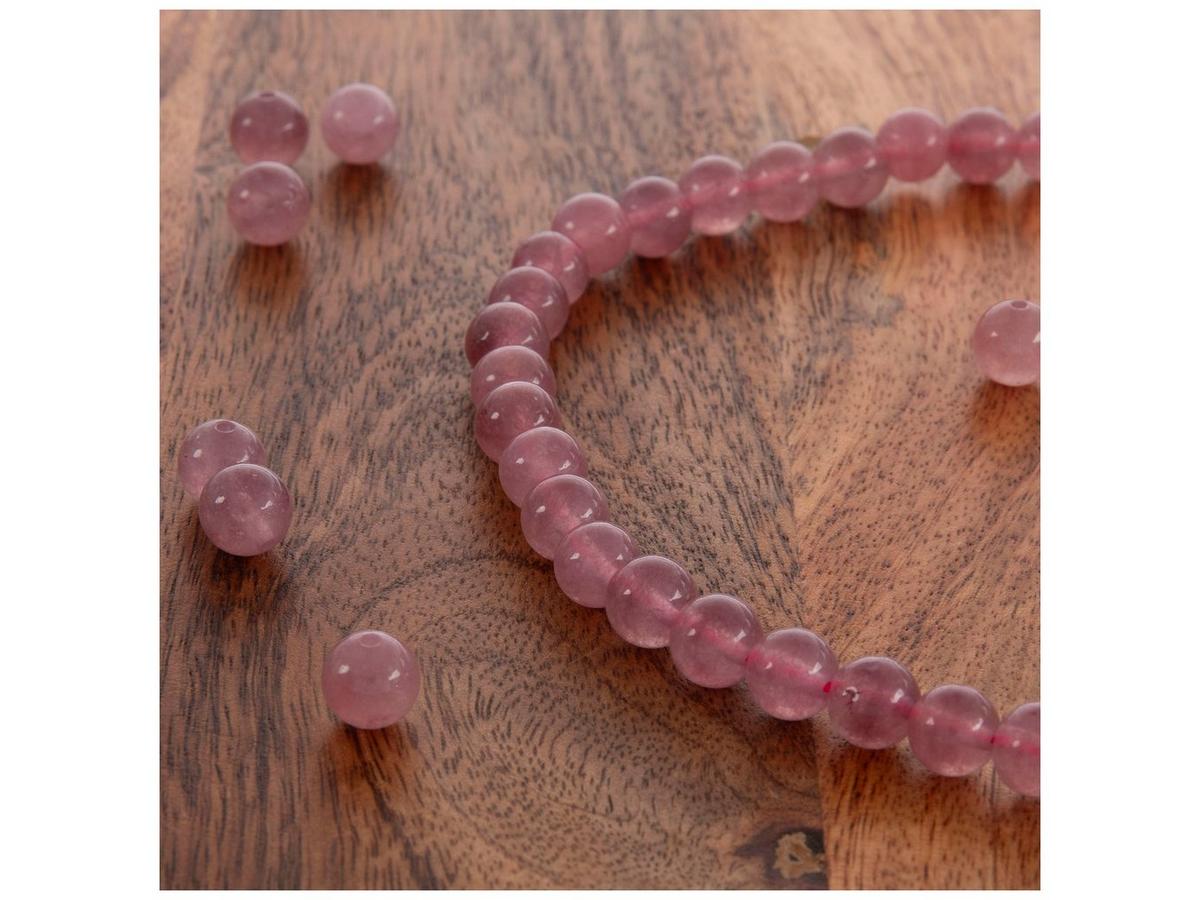 Strawberry Quartz Round Bead Strand | Hobby Lobby | 2272334