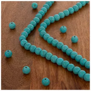 Turquoise Heishi Bead Strand - 2.4mm x 4mm, Hobby Lobby