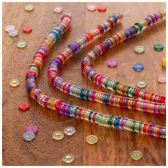Multi-Color Clay Disc Bead Strands, Hobby Lobby