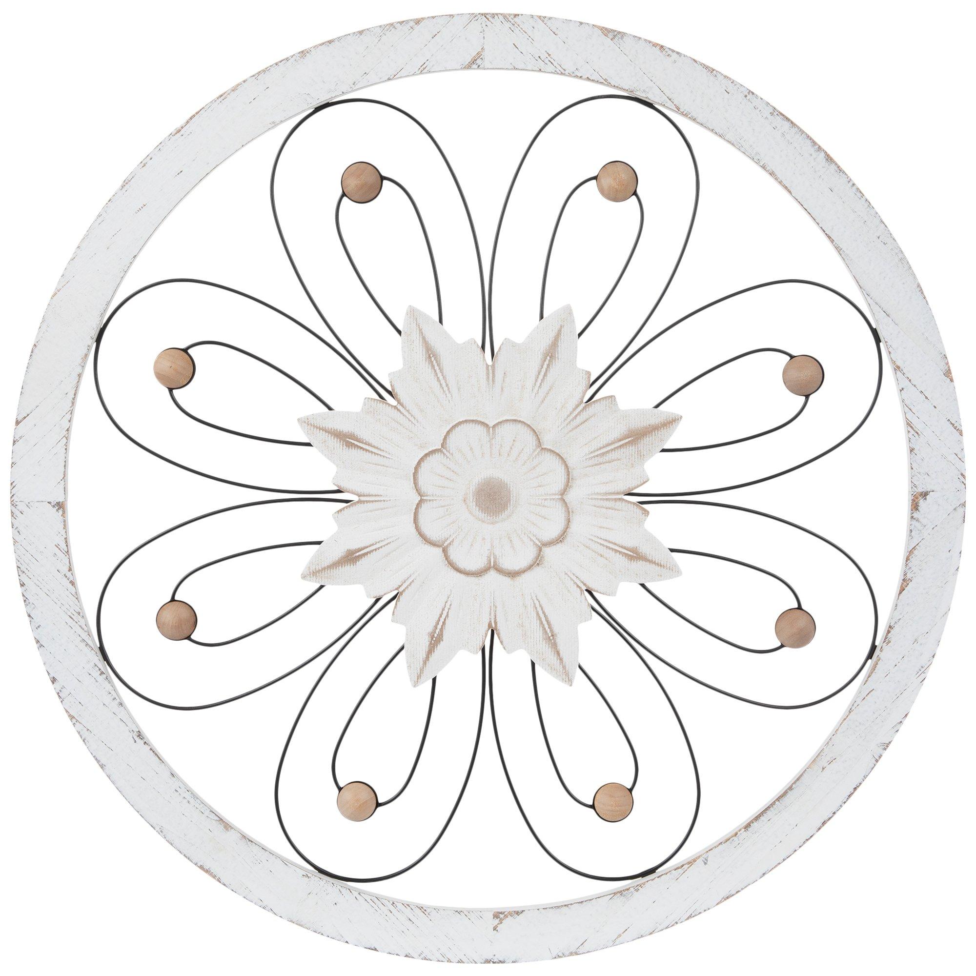 White Flower Wood Wall Decor | Hobby Lobby | 2274868