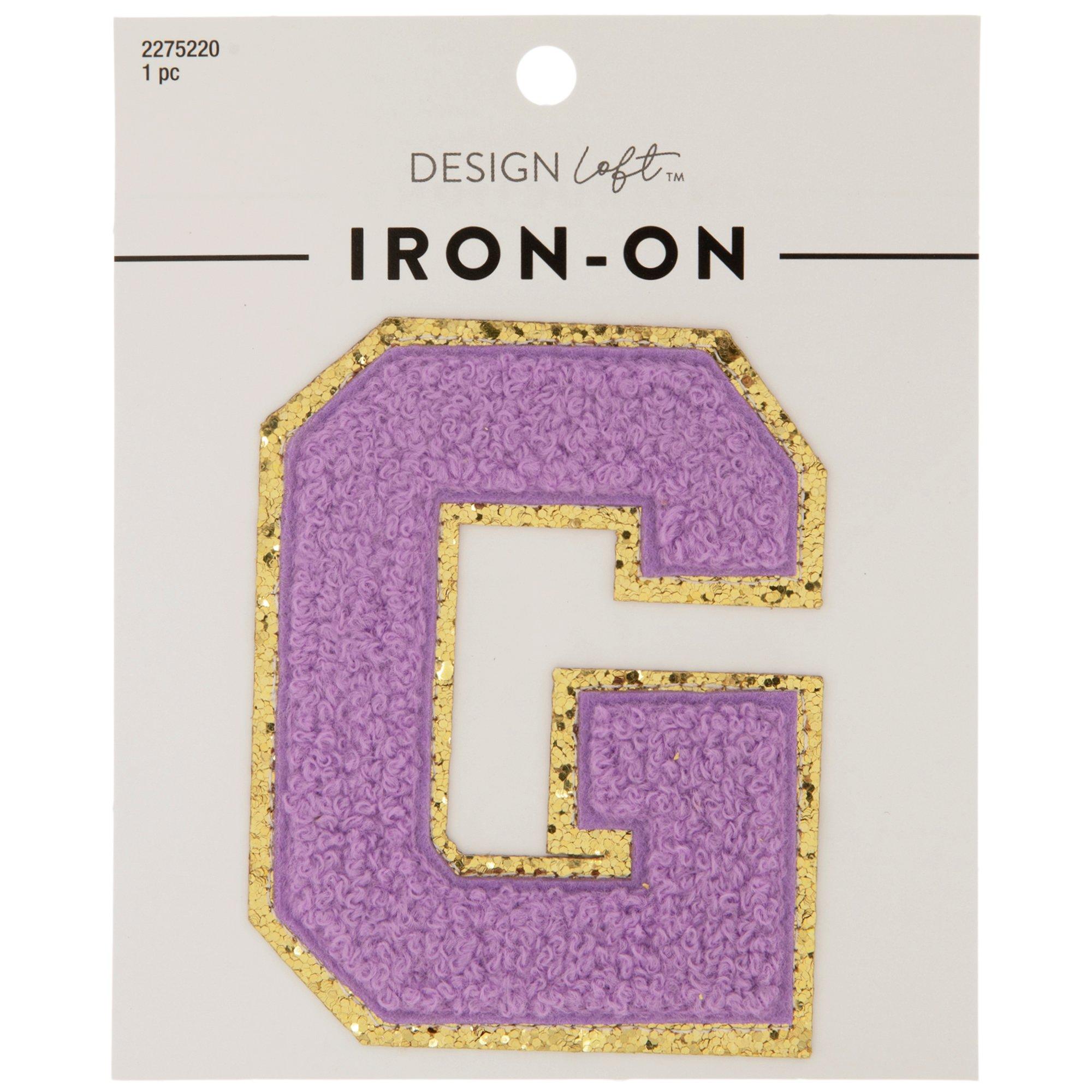 Chenille Letter IronOn Patch 3 1/2" Hobby Lobby 2275220