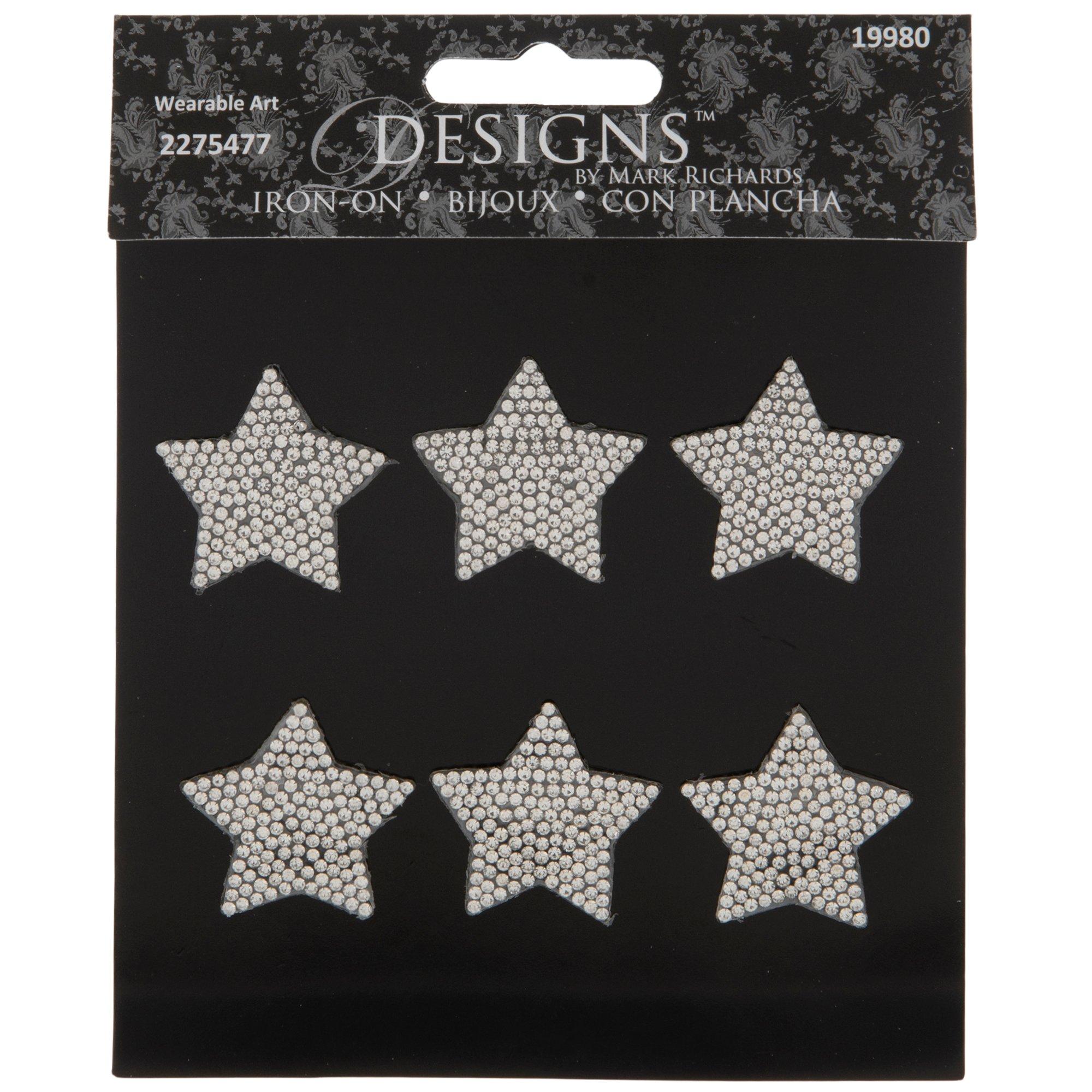 Silver Stars Rhinestone IronOn Appliques Hobby Lobby 2275477