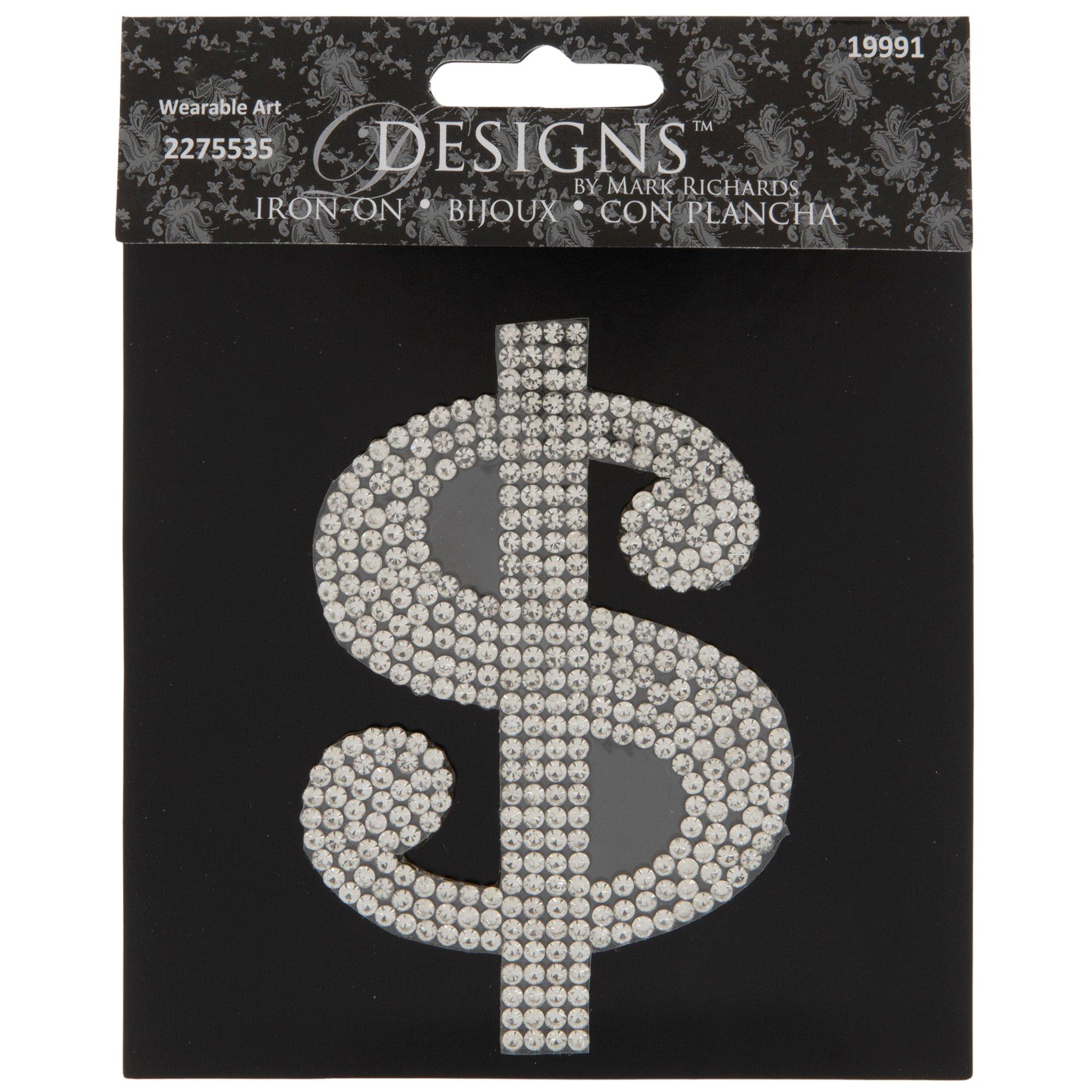 Rhinestone Dollar Sign ($) Pin | Multi Color | Safety Pins by PinMart