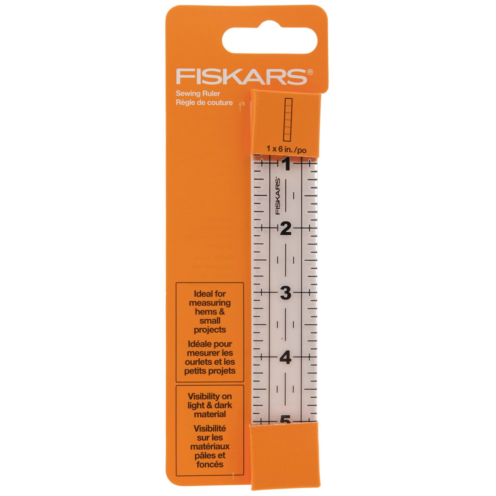 Fiskars 6 inch x 24 inch Clear Acrylic Ruler, 1 Each - Haven House