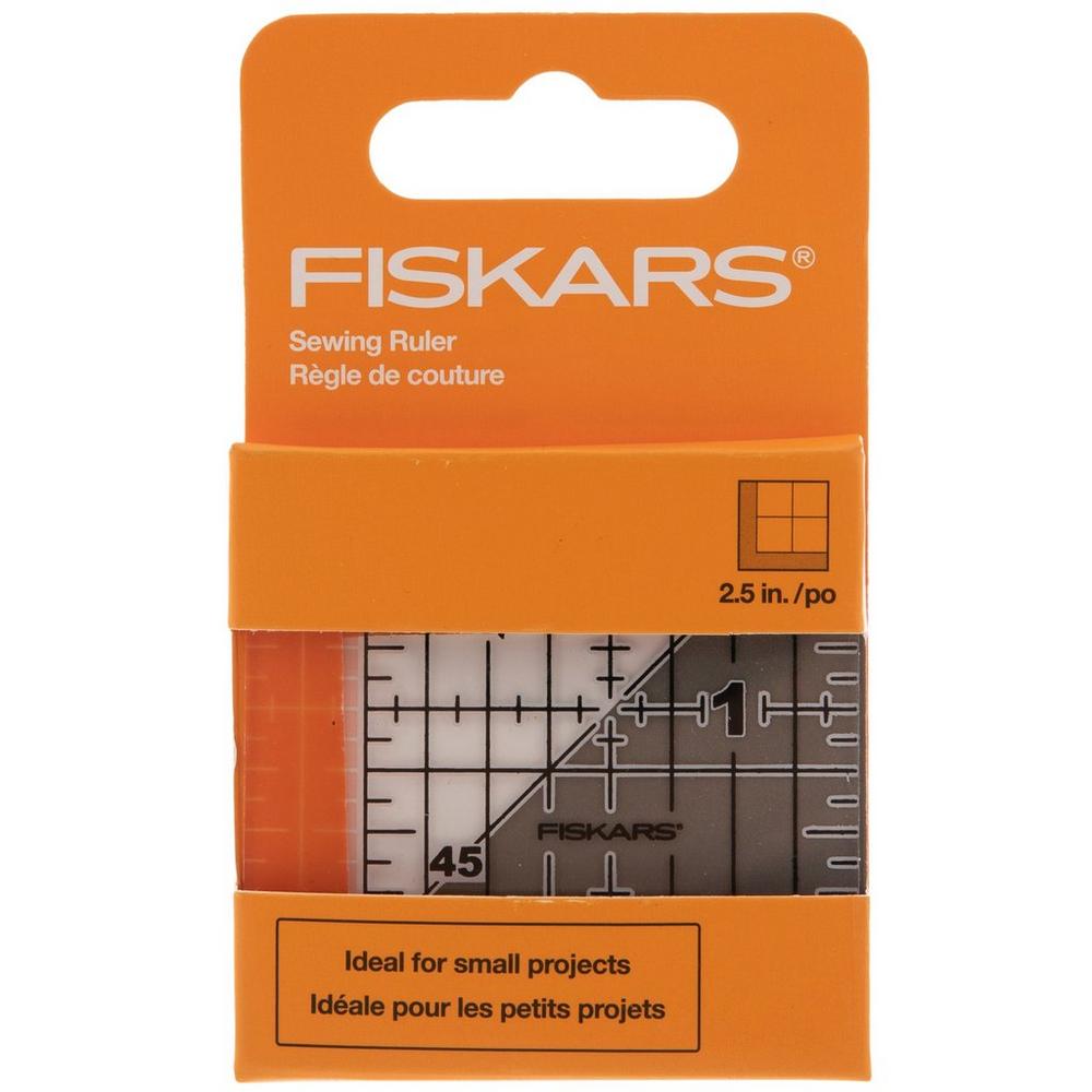 Fiskars Square Sewing Ruler - 2.5 x 2.5