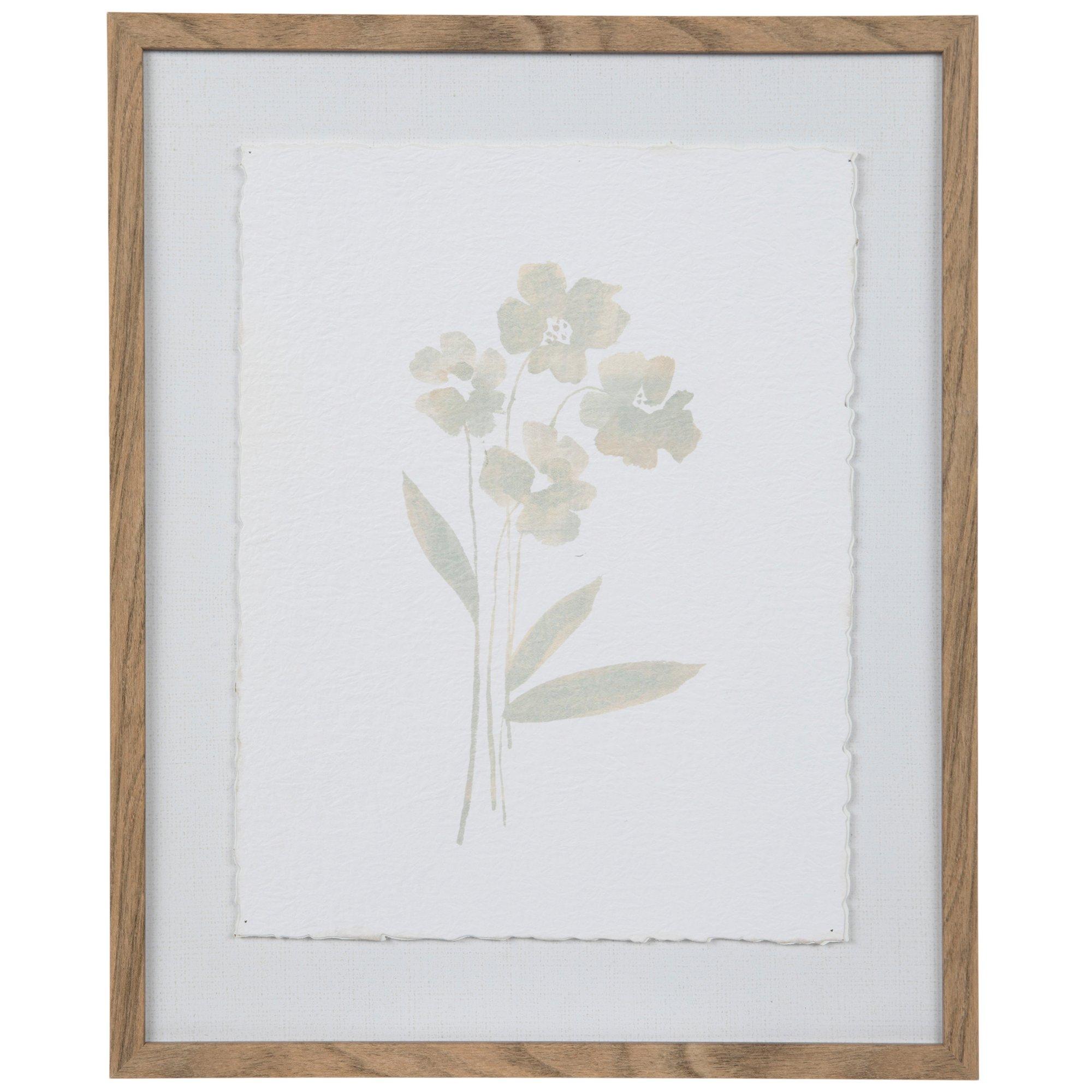 Vintage Florals Framed Wall Decor