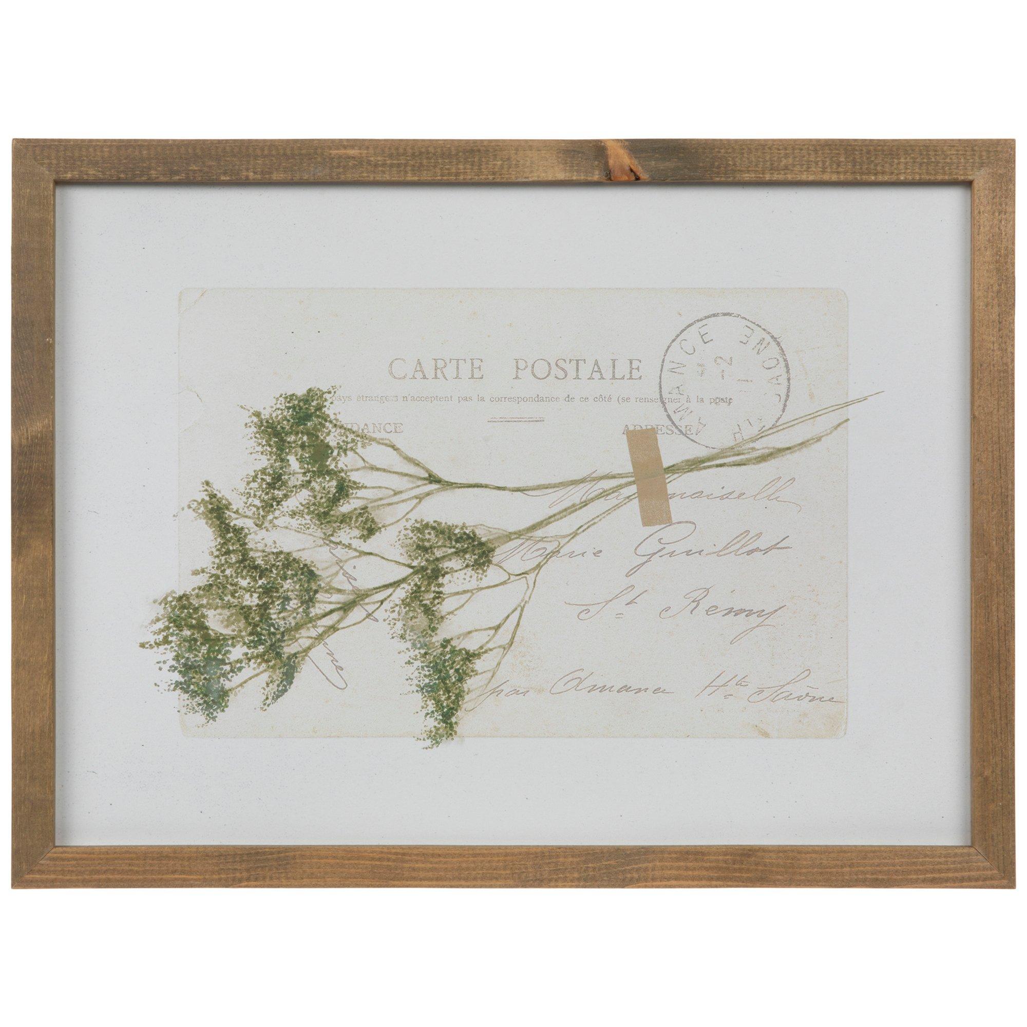 Vintage Floral Postcard Framed Wall Decor Hobby Lobby 2276814