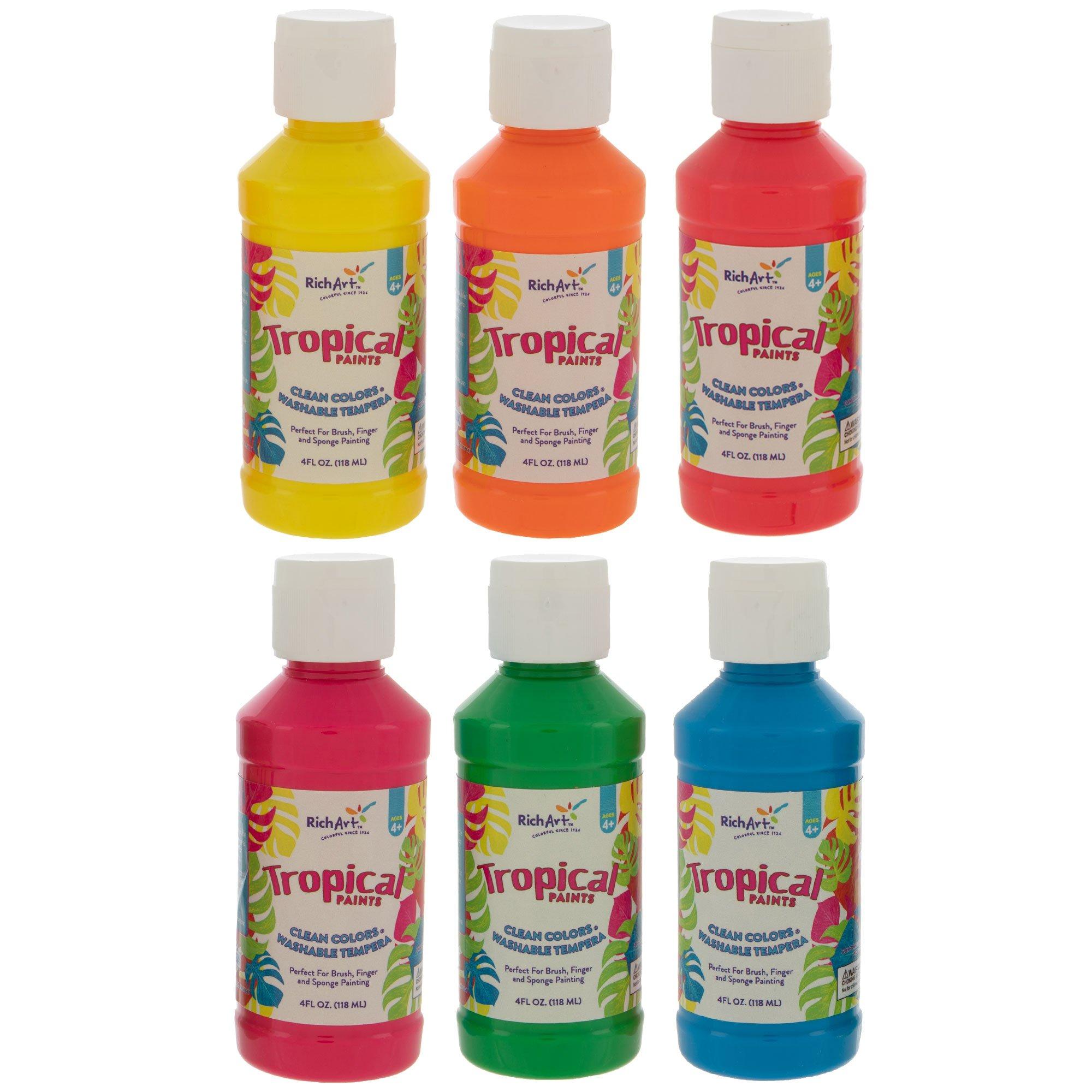 Tropical Washable Paint 6 Piece Set Hobby Lobby 2276970