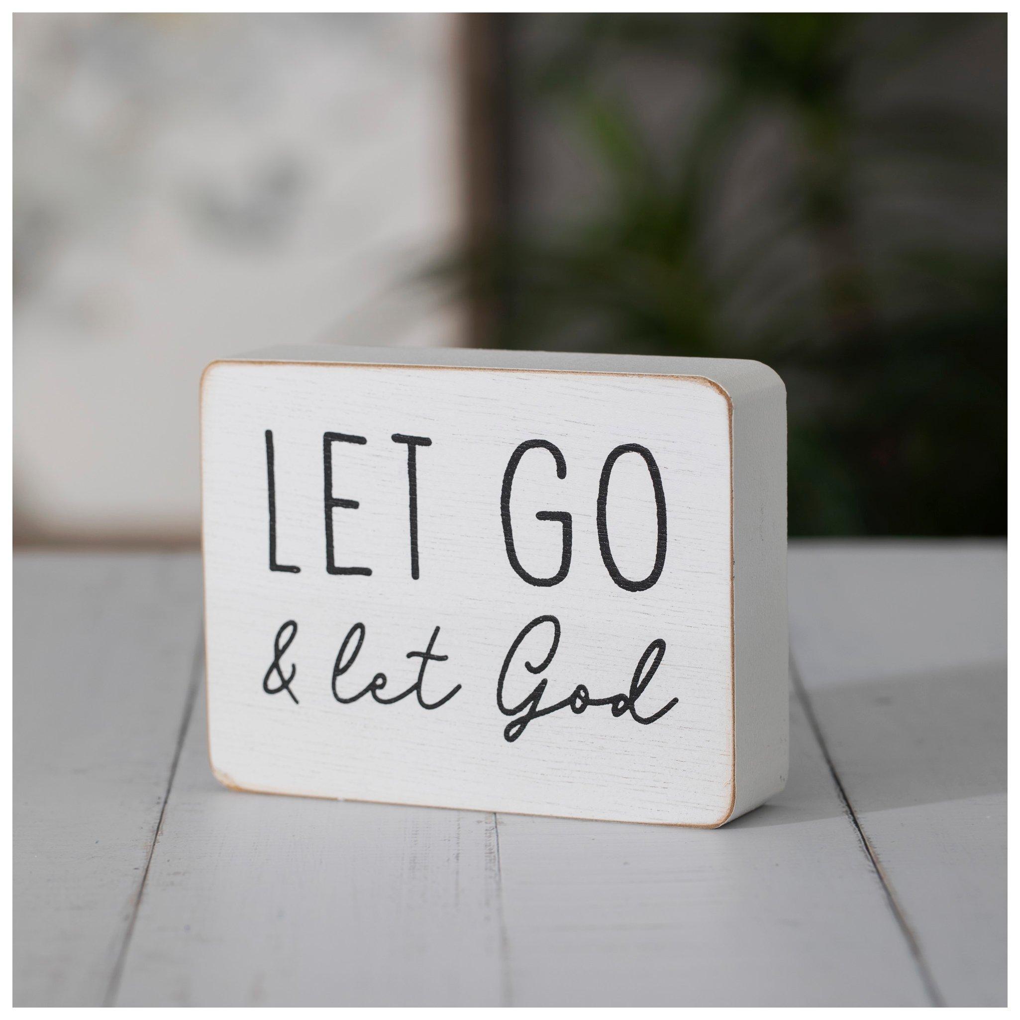 Let Go & Let God Wood Decor Hobby Lobby 2277234