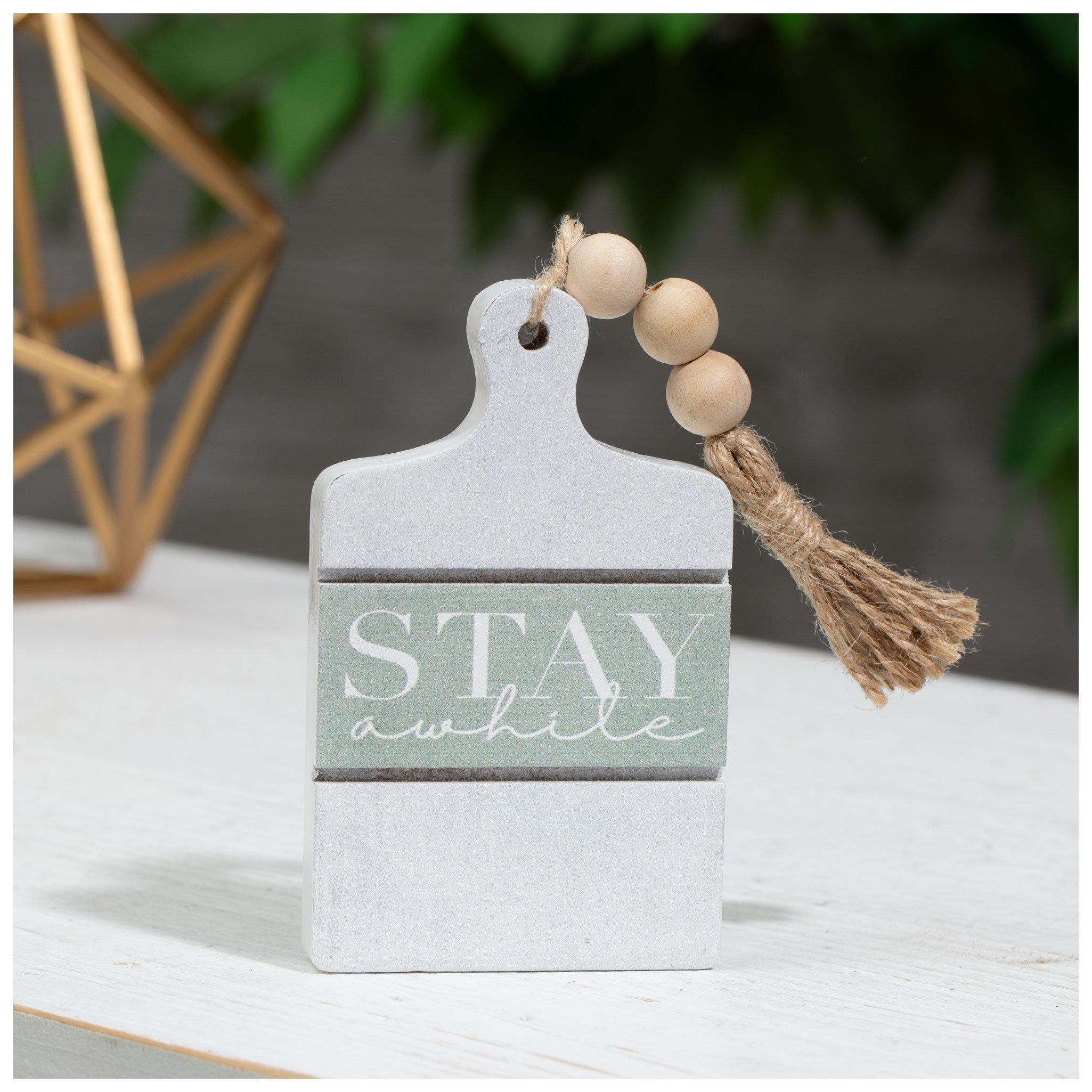 Stay Awhile Cutting Board Wood Decor Hobby Lobby 2277754