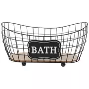 Bath Shaped Metal Caddy
