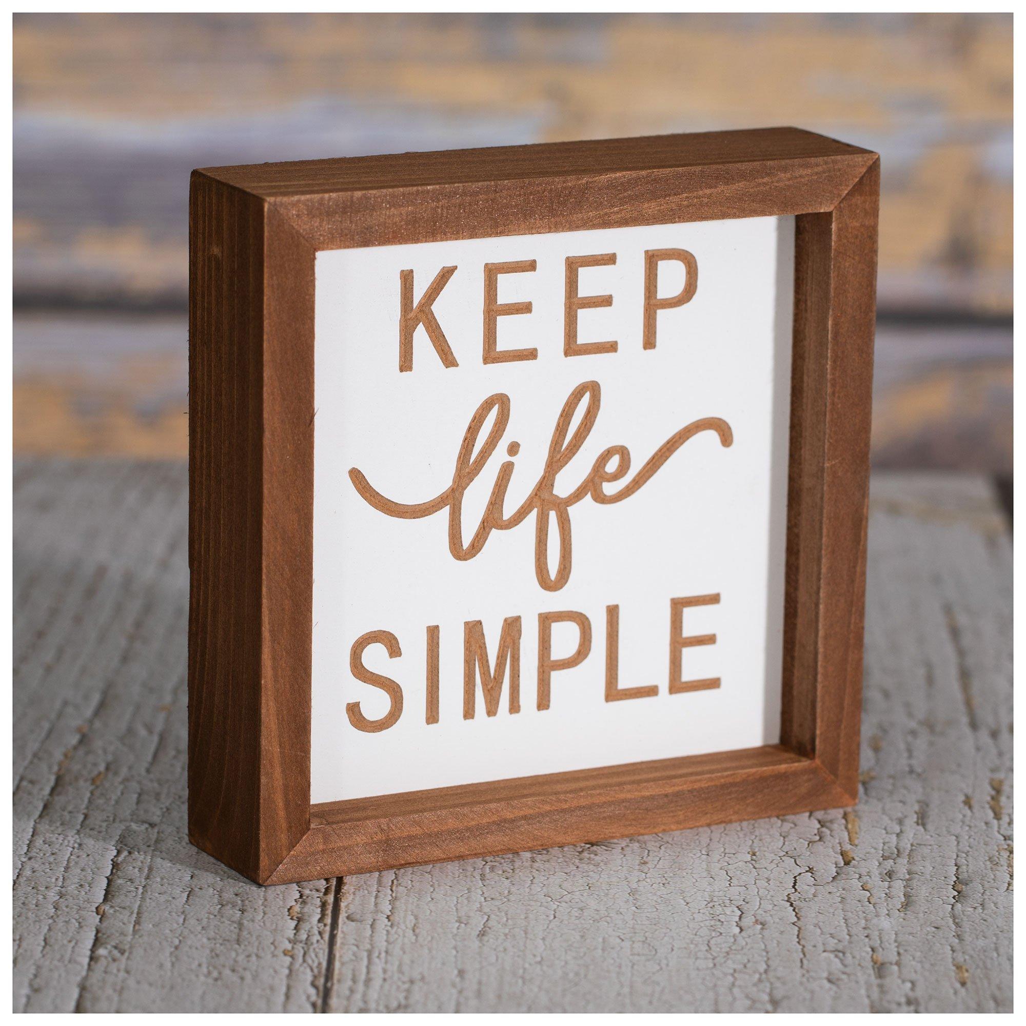 Keep Life Simple Wood Decor Hobby Lobby 2277978