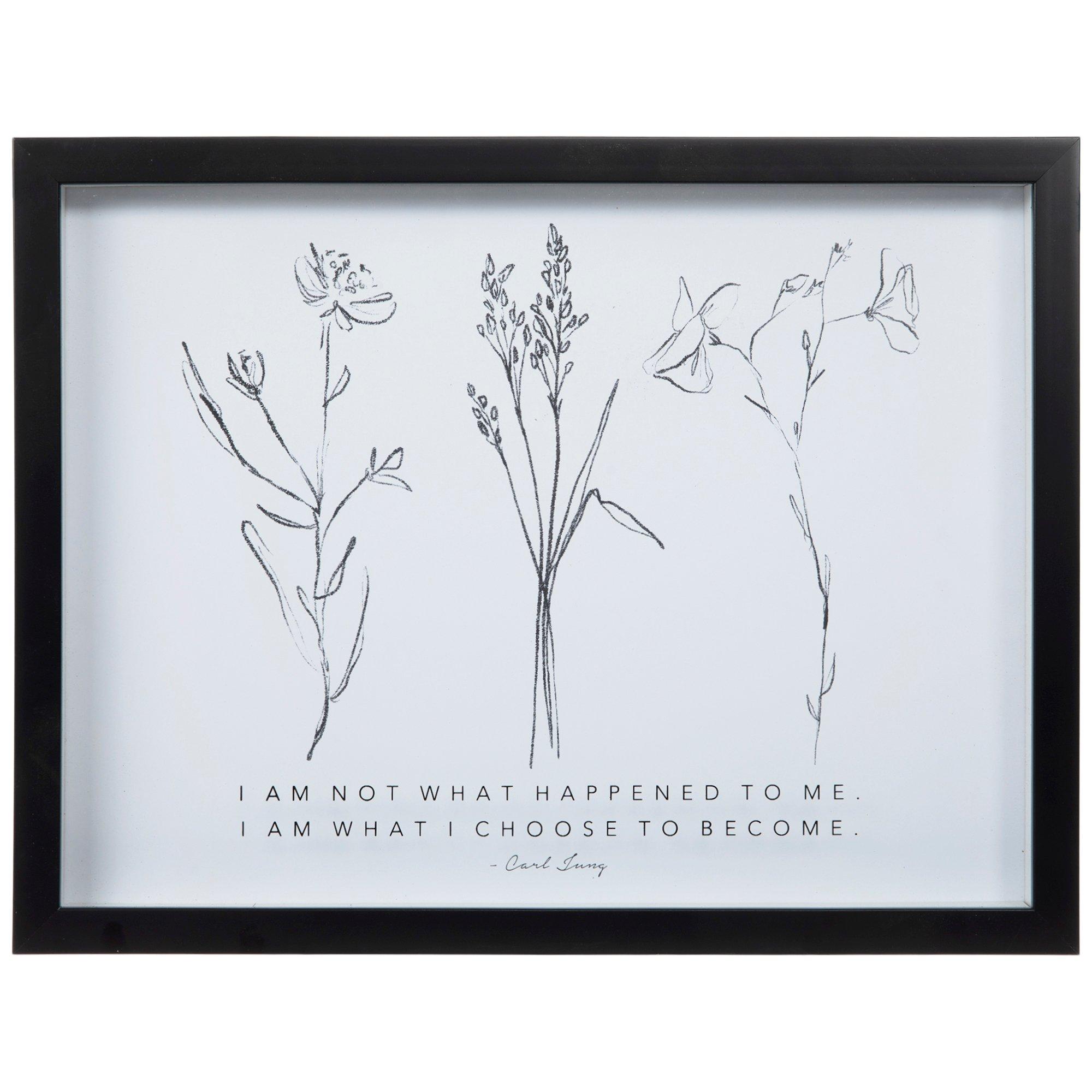 Black & White Floral Framed Wall Decor | Hobby Lobby | 2278679