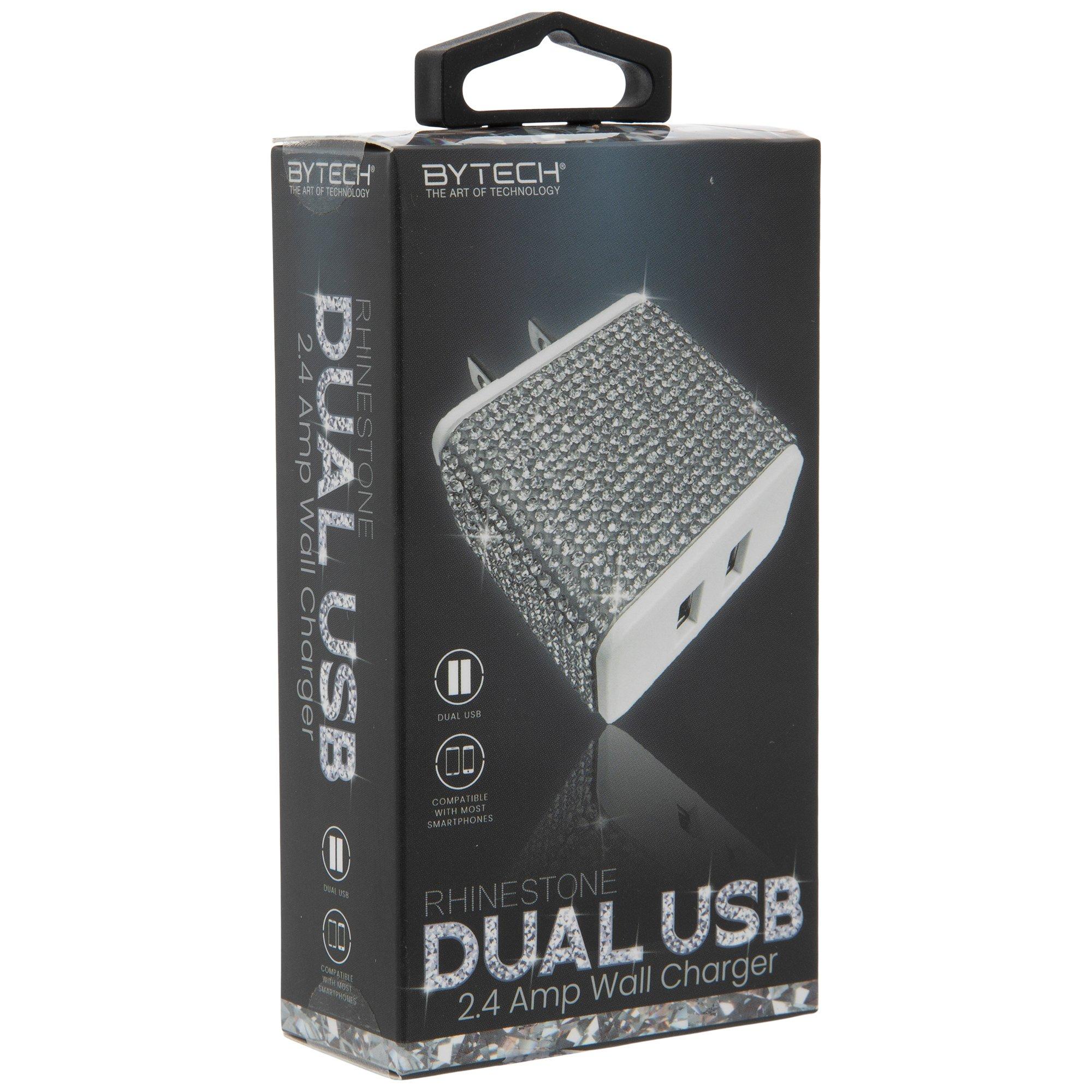 Rhinestone Dual USB Wall Charger Hobby Lobby 2278711