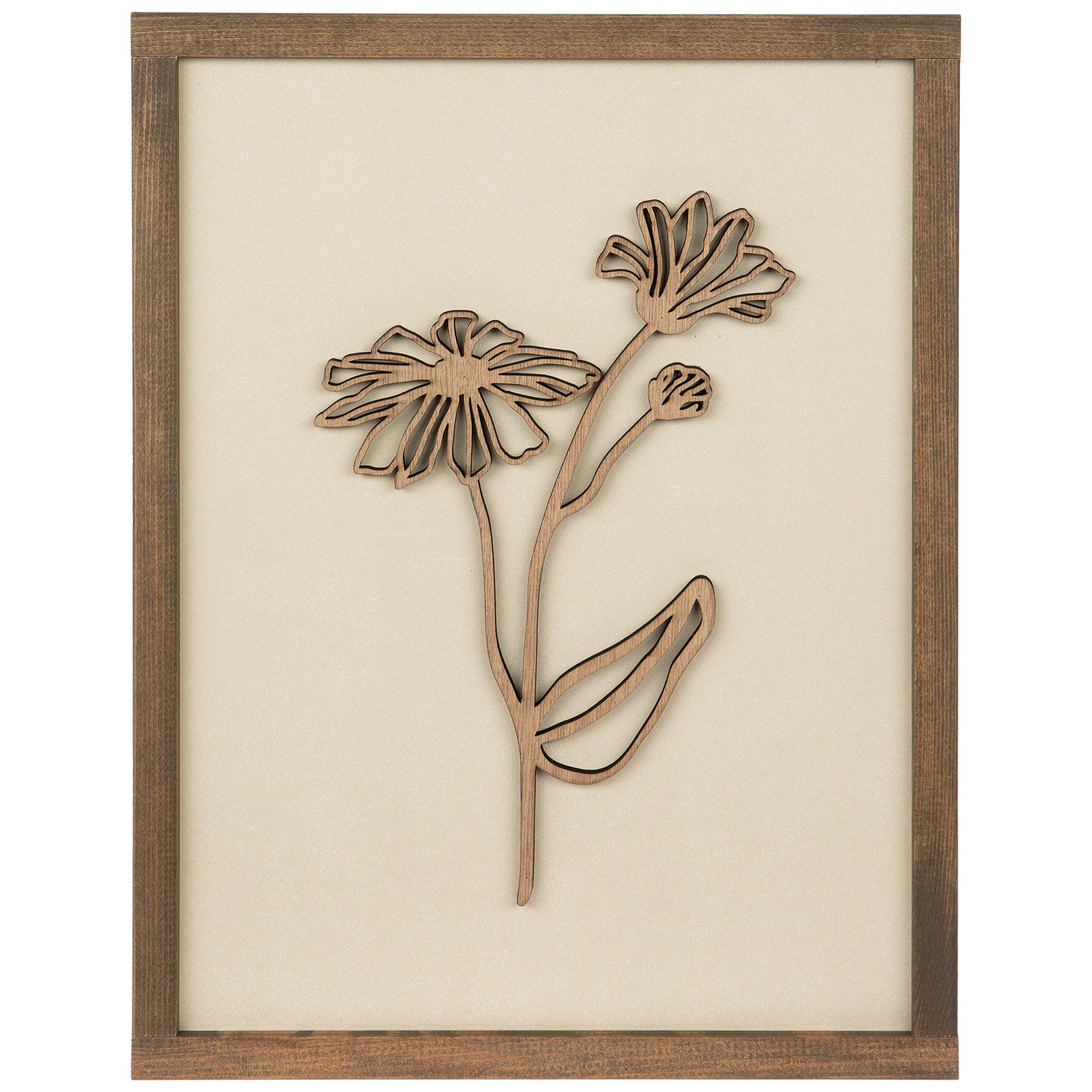 Daisy Wood Cutout Framed Art Hobby Lobby 2278943