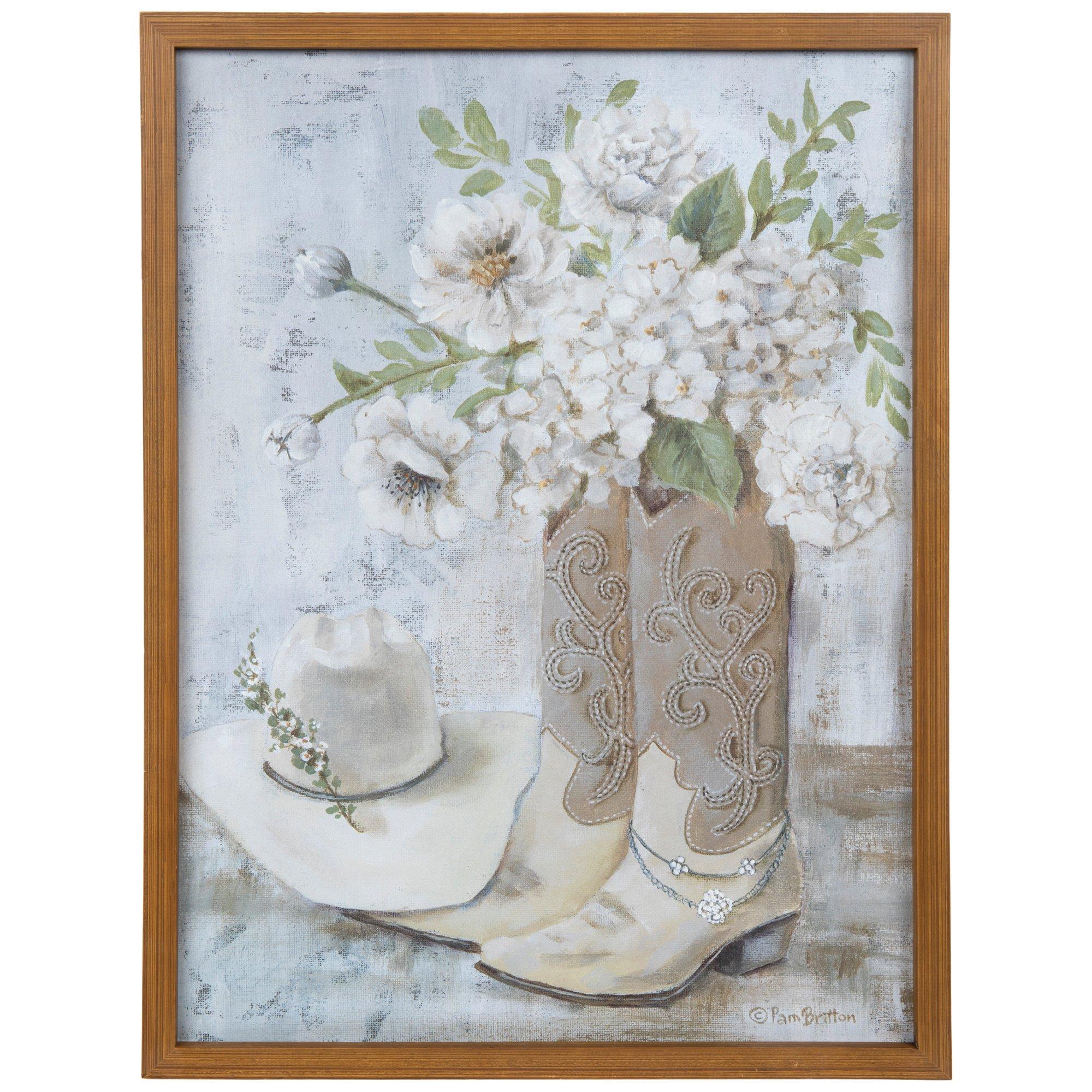 Floral Cowgirl Glam Wood Wall Decor | Hobby Lobby | 2281434