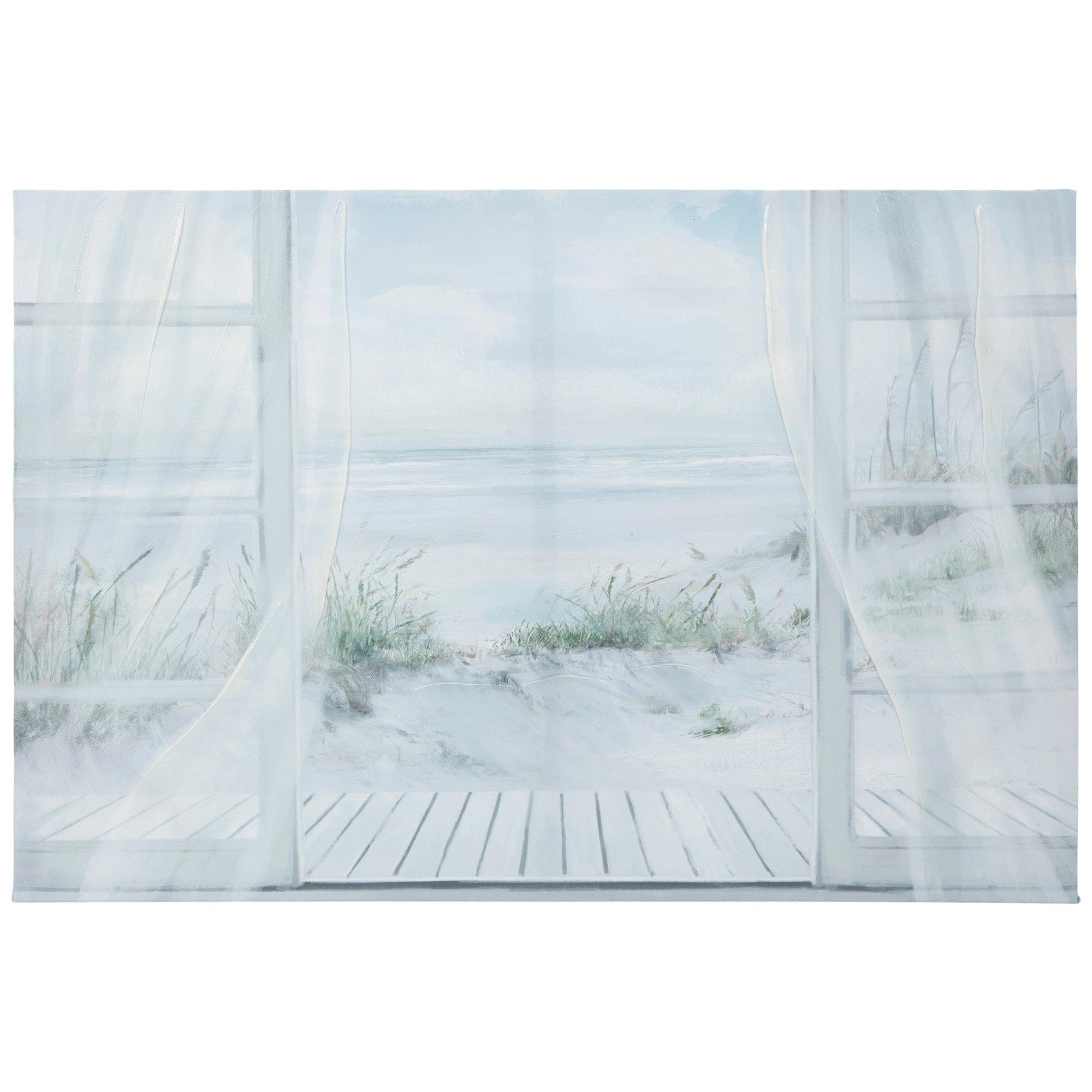 Coastal Window Canvas Wall Decor | Hobby Lobby | 2281491